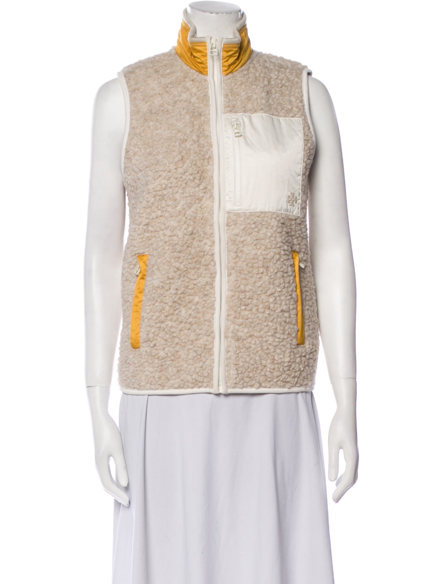 Tory Sport Colorblock Pattern Vest