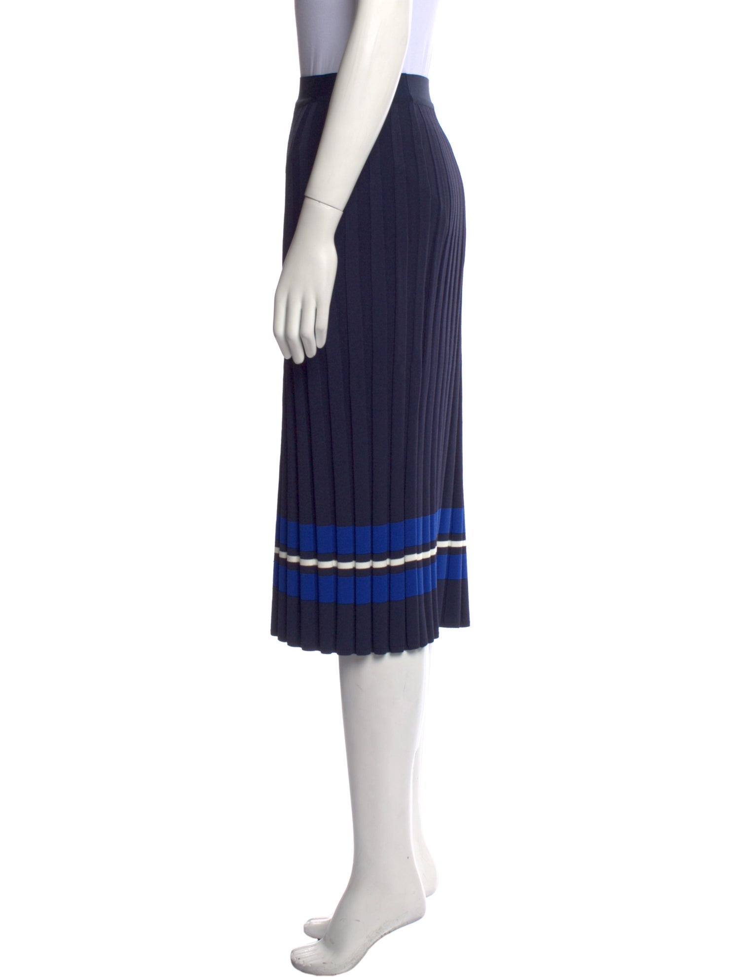 Tory Sport Striped Knee-Length Skirt