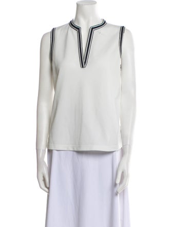 Tory Sport V-Neck Sleeveless Blouse