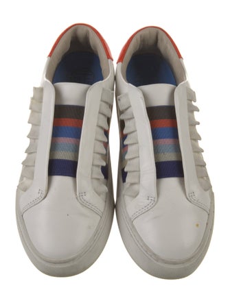 Tory Sport Leather Striped Sneakers