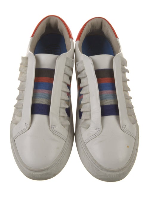 Tory Sport Leather Striped Sneakers