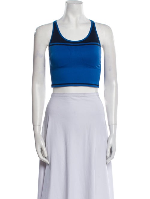 Tory Sport Scoop Neck Sleeveless Crop Top