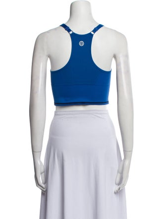 Tory Sport Scoop Neck Sleeveless Crop Top