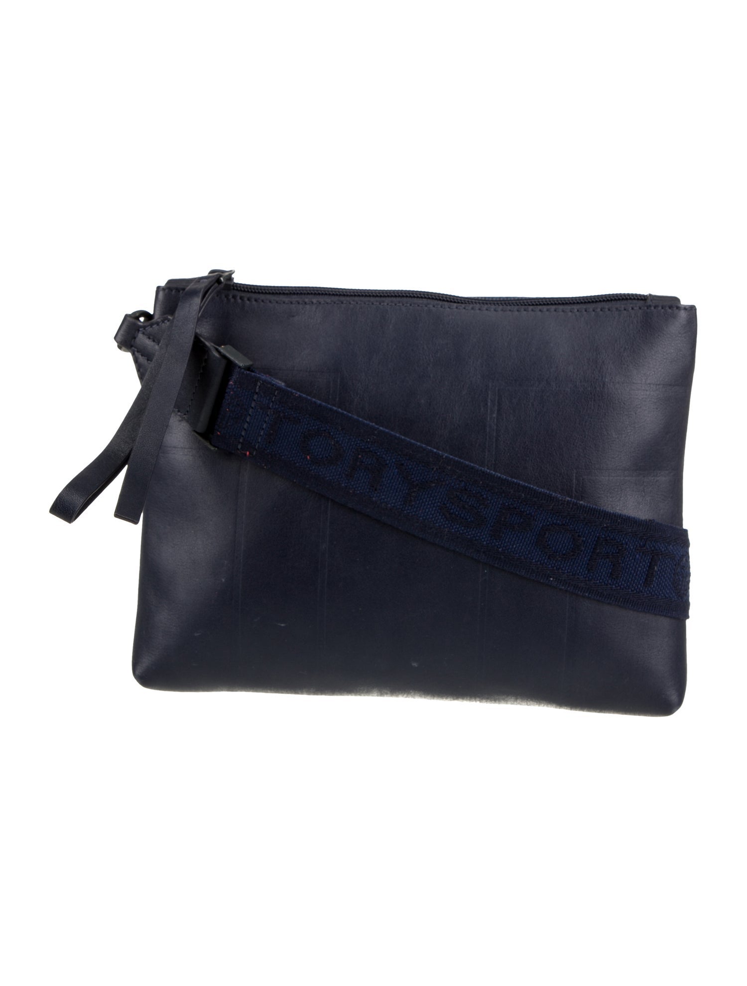 Tory Sport Leather Messenger Bag