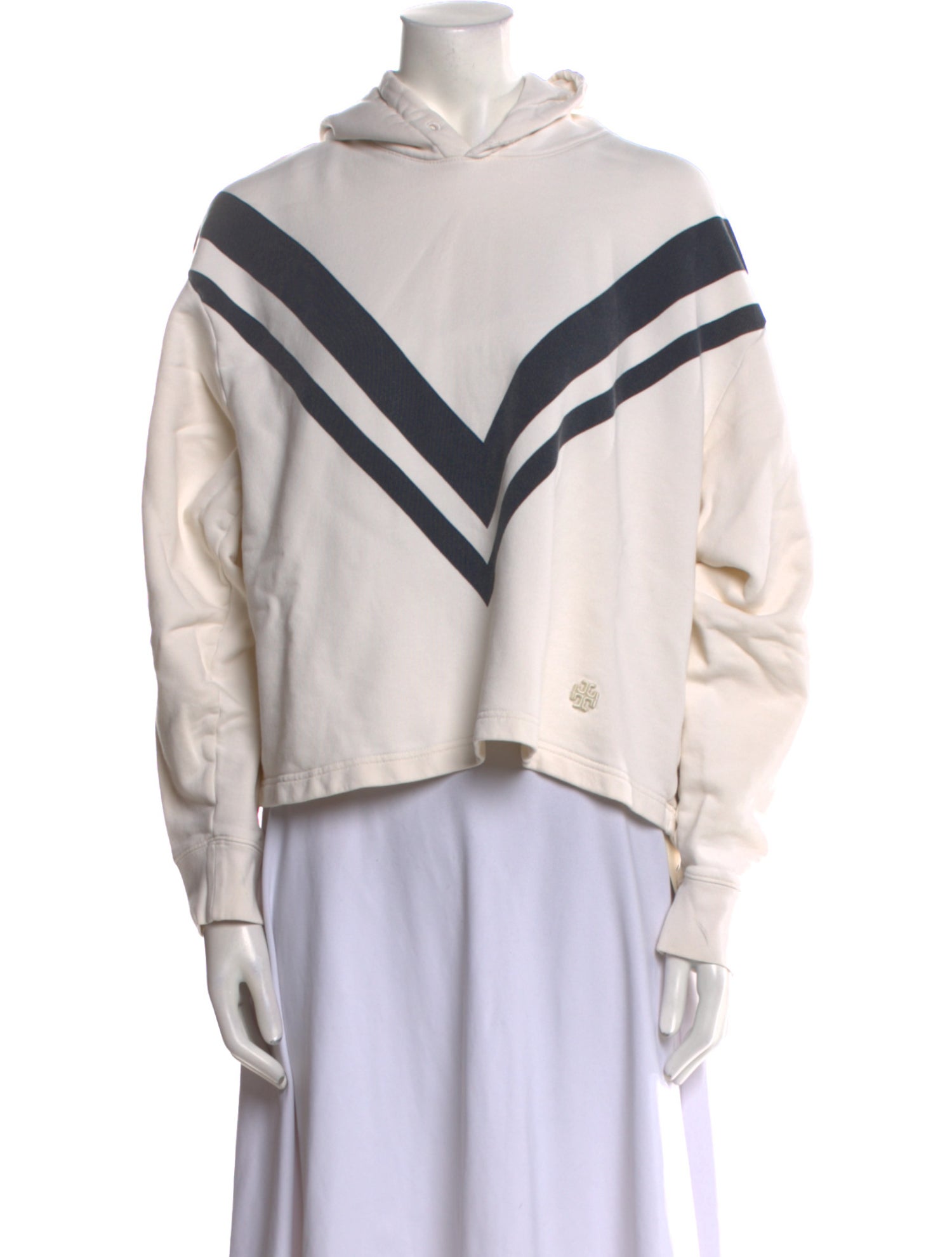 Tory Sport Cowl Neck Long Sleeve Sweatshirt