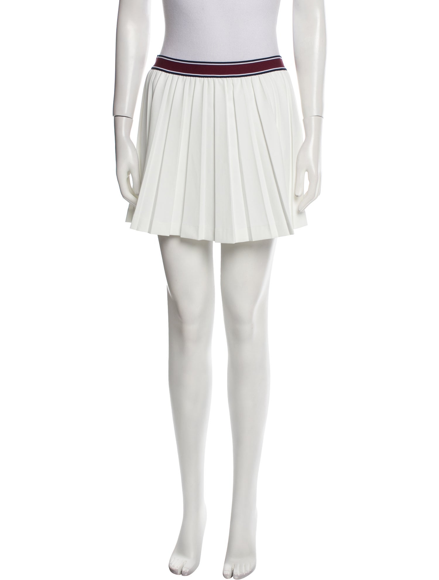 Tory Sport Pleated Accents Mini Skirt