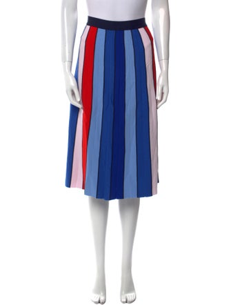 Tory Sport Striped Knee-Length Skirt
