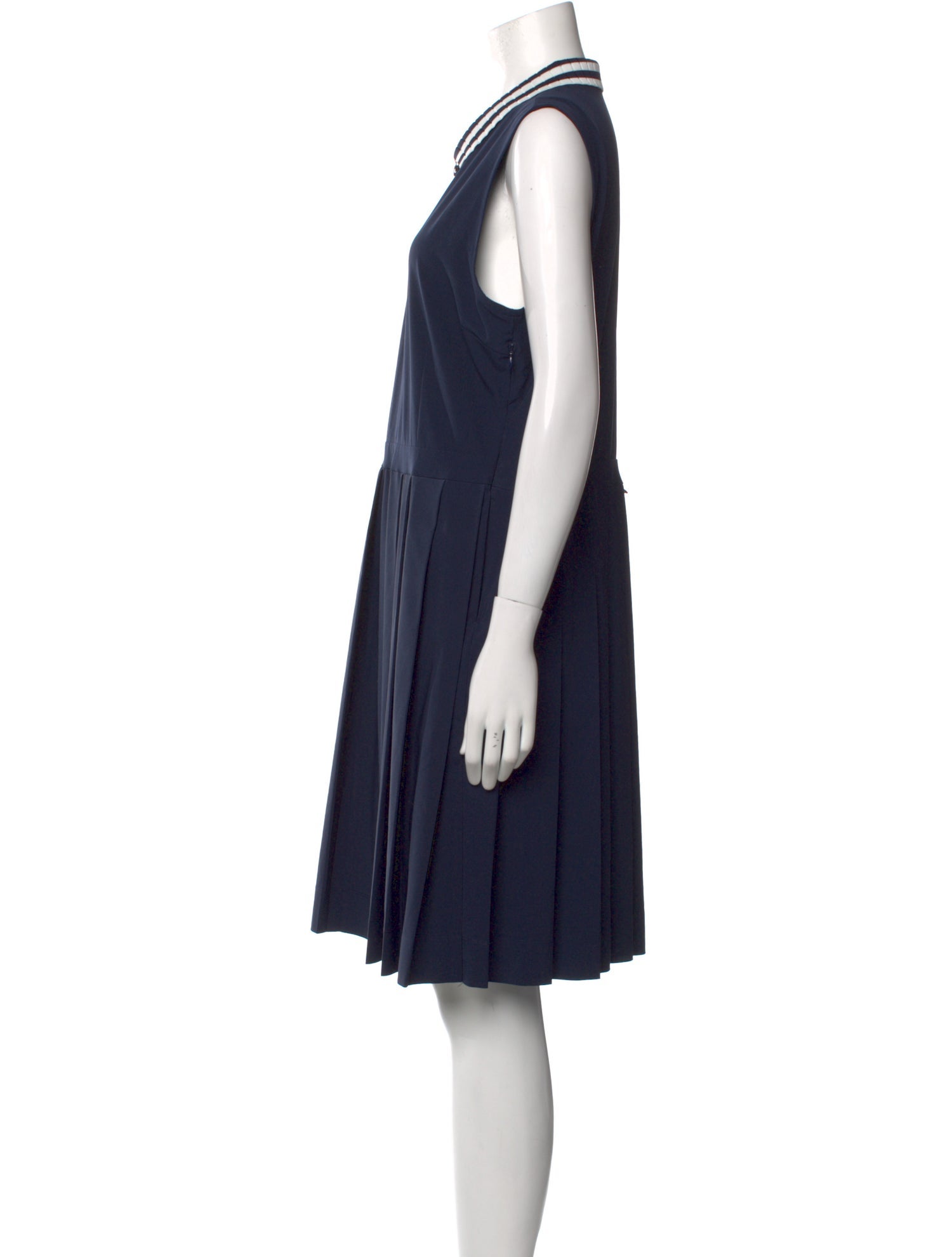 Tory Sport Crew Neck Knee-Length Dress