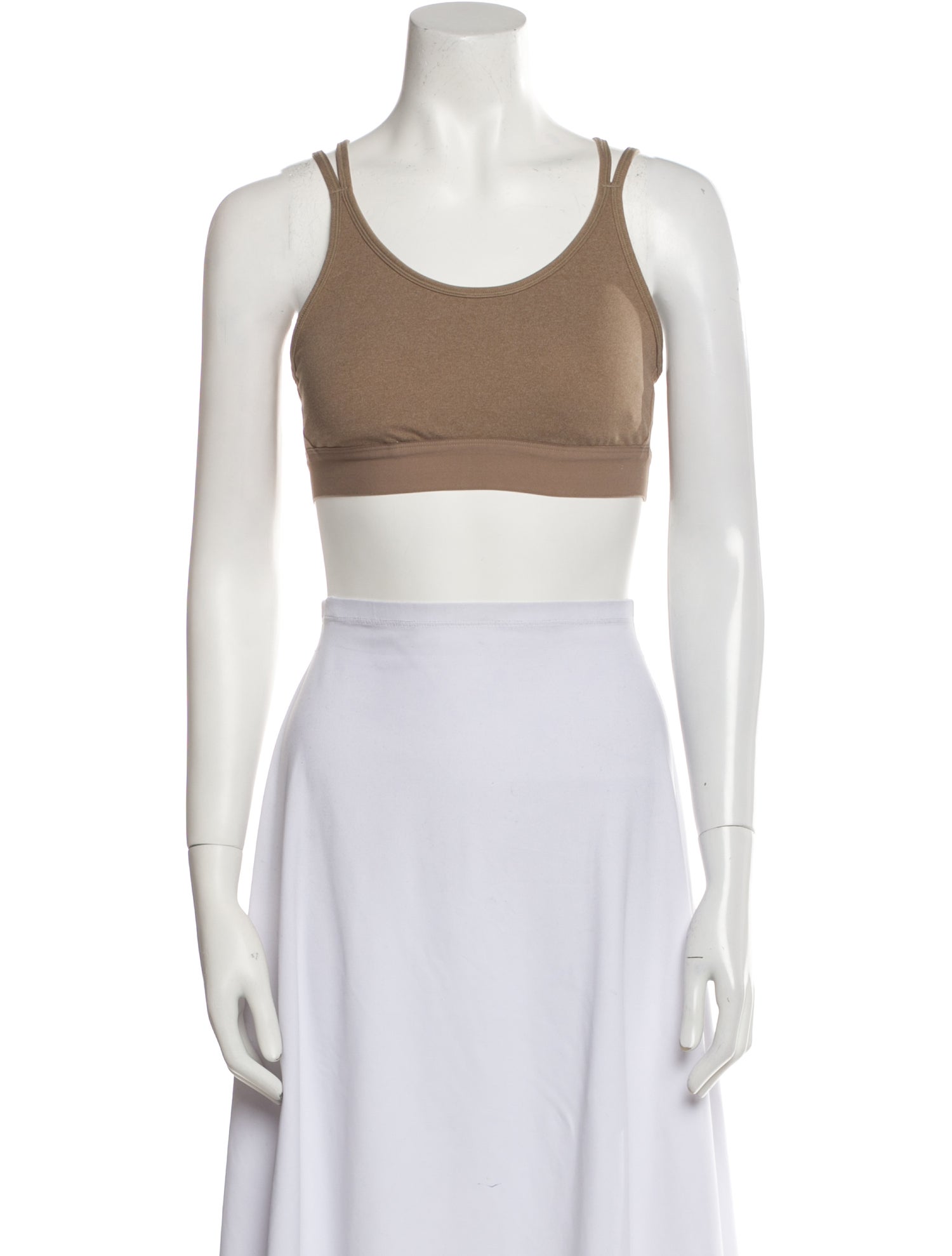 Tory Sport Scoop Neck Sleeveless Crop Top