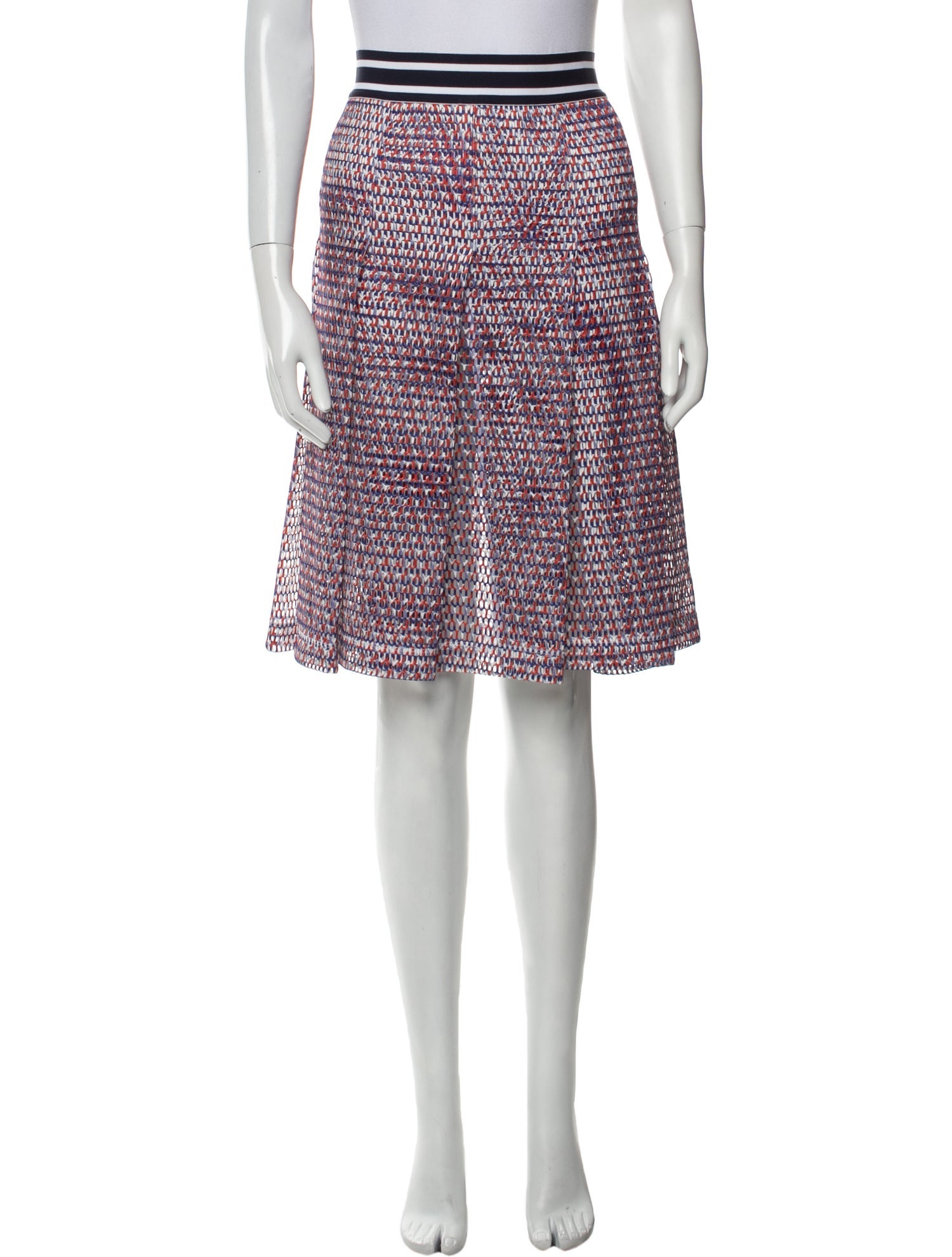 Tory Sport Printed Knee-Length Skirt