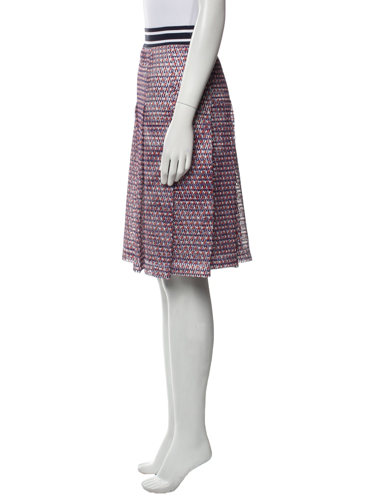 Tory Sport Printed Knee-Length Skirt