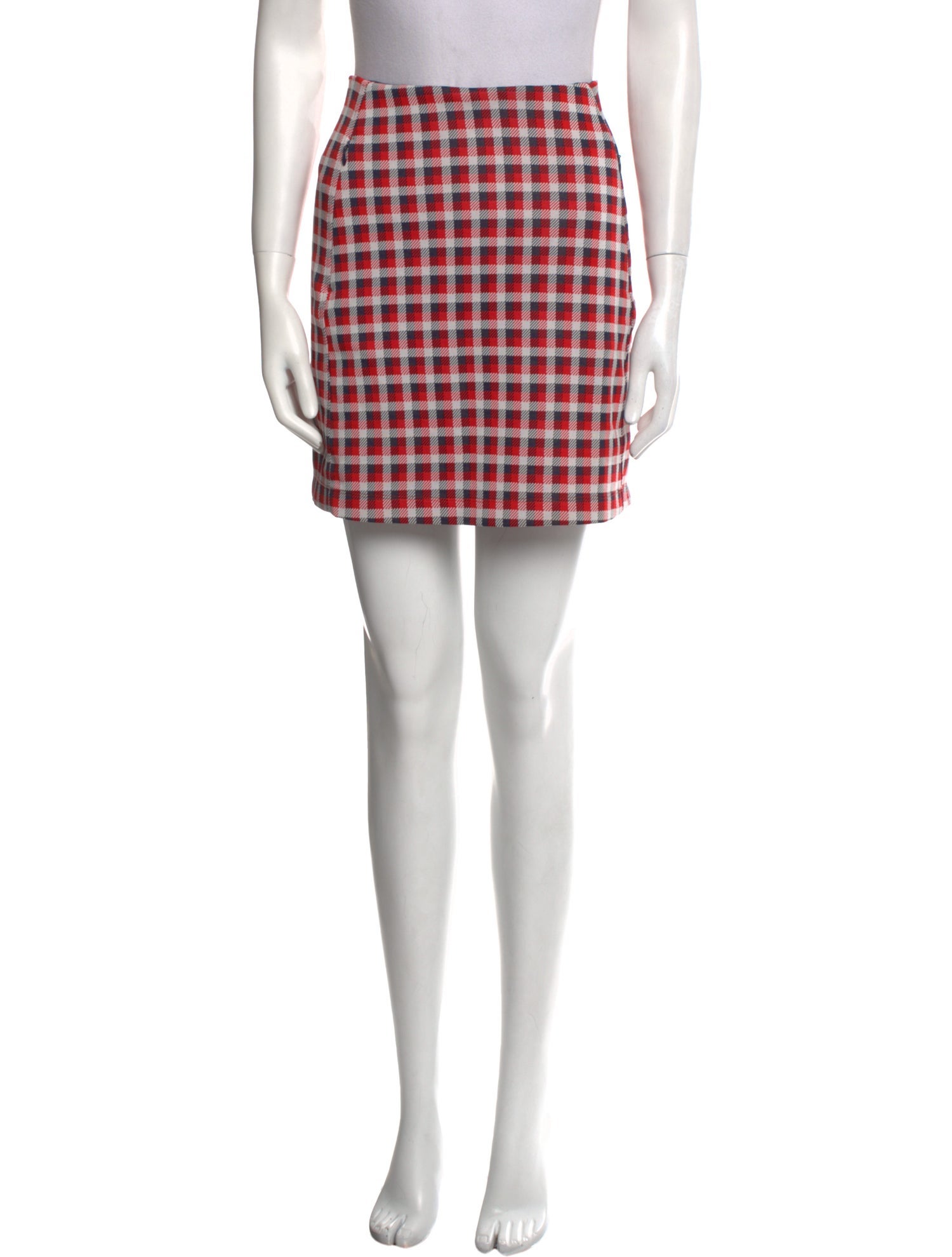 Tory Sport Plaid Print Mini Skirt