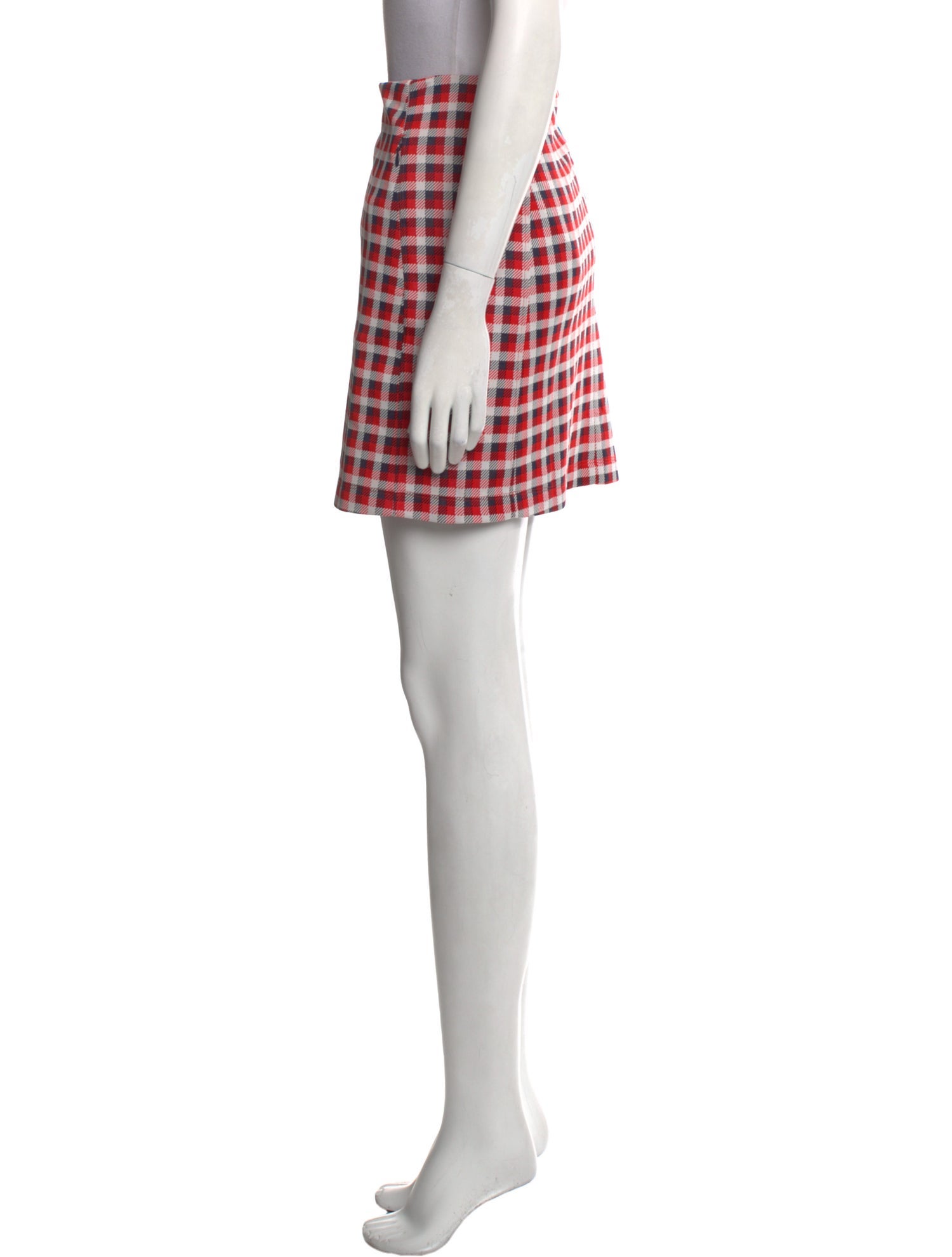 Tory Sport Plaid Print Mini Skirt
