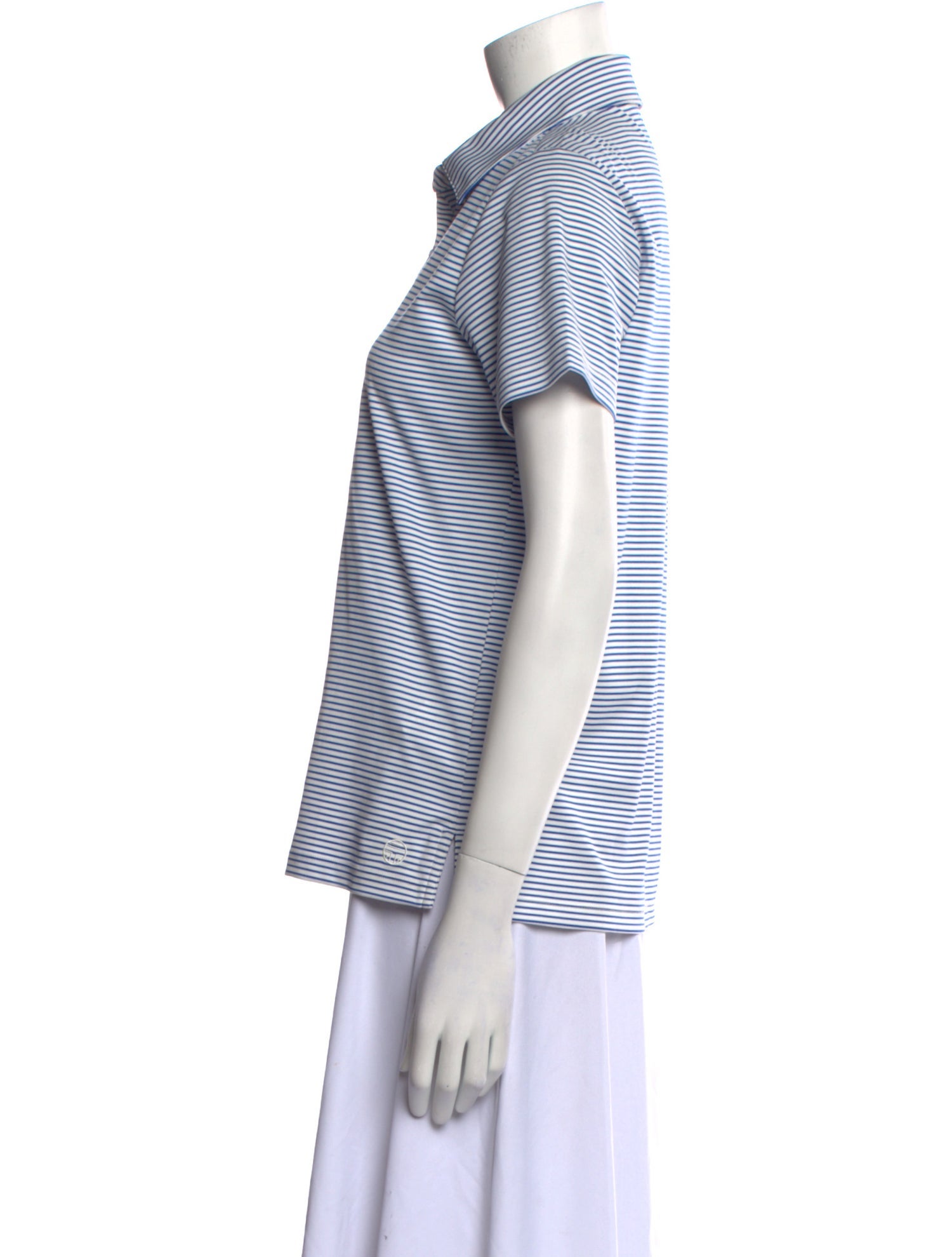 Tory Sport Striped Short Sleeve Polo