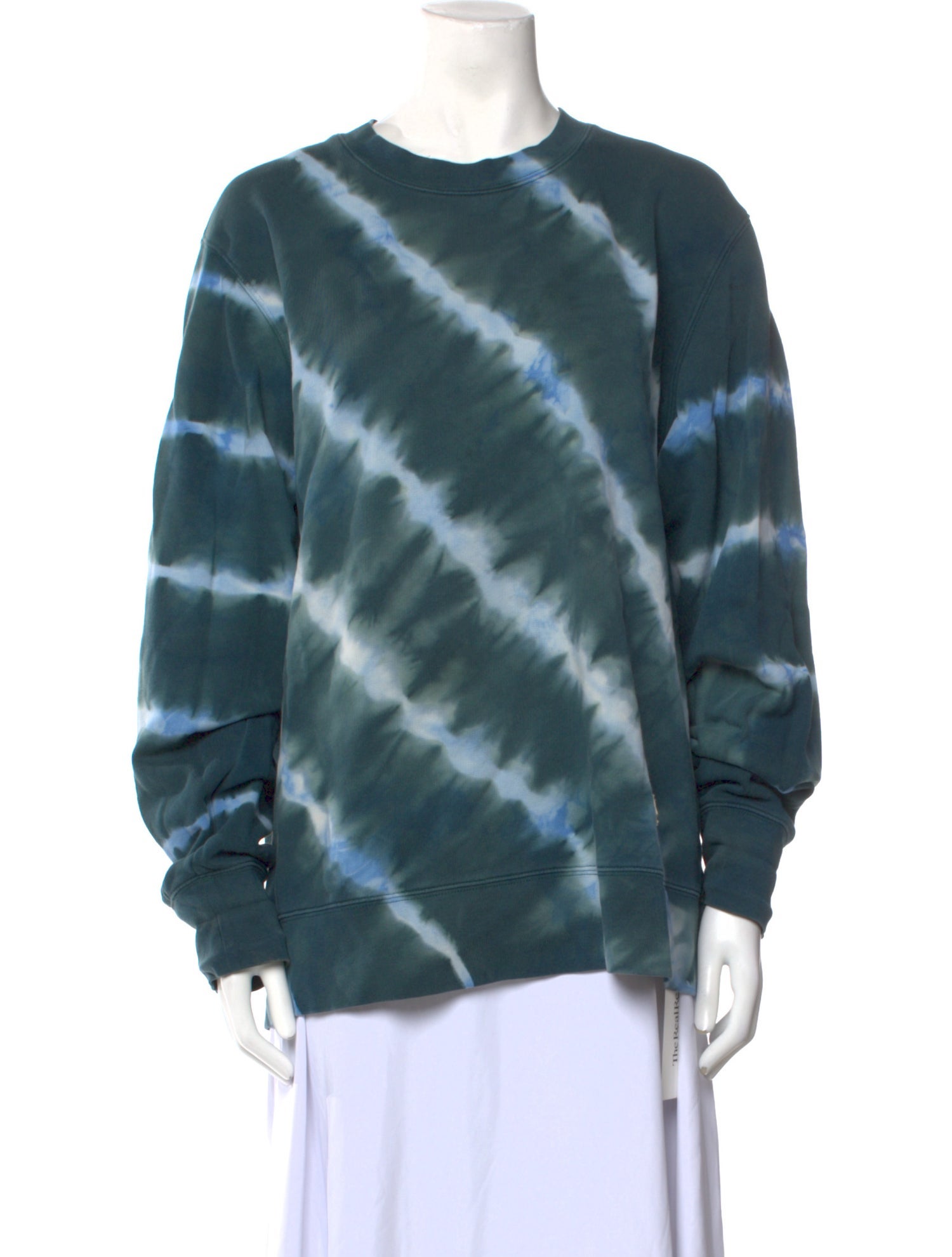 Tory Sport Tie-Dye Print Crew Neck Sweatshirt