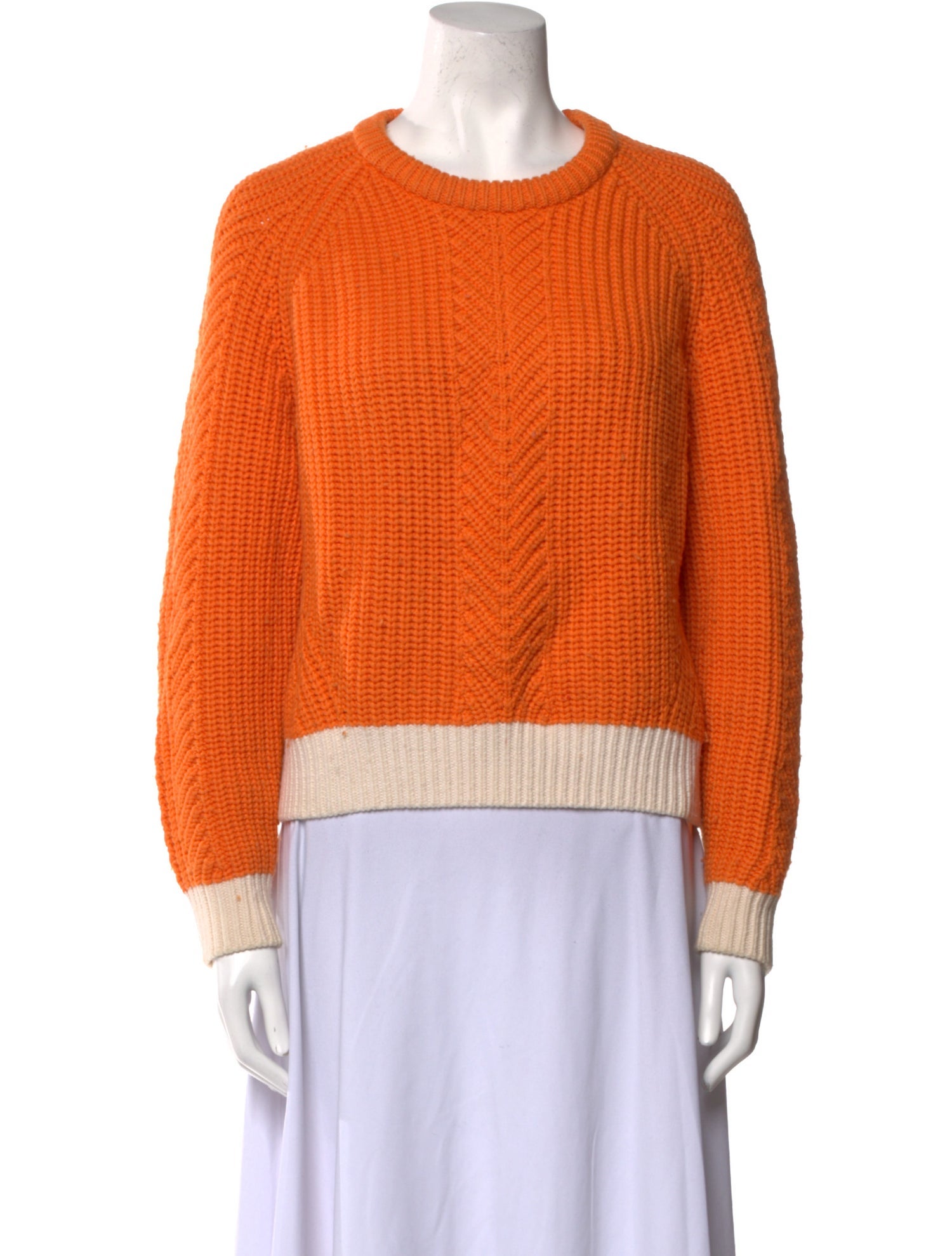 Tory Sport Merino Wool Colorblock Pattern Sweater