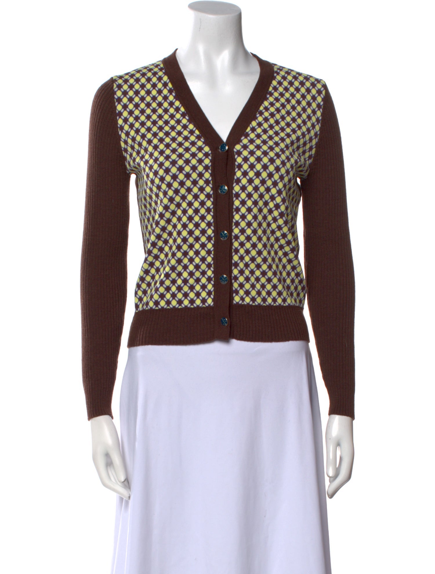 Tory Sport Wool Printed Sweater