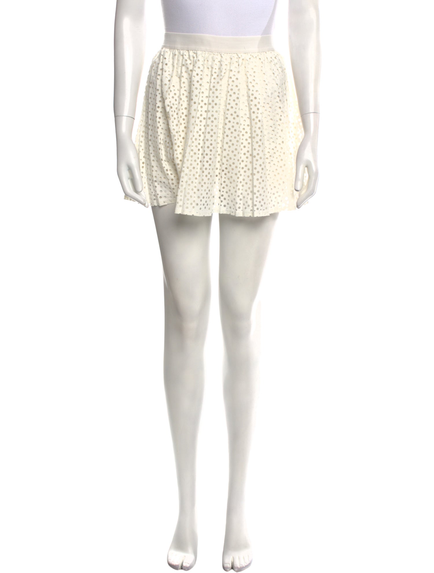 Tory Sport Polka Dot Print Mini Skirt