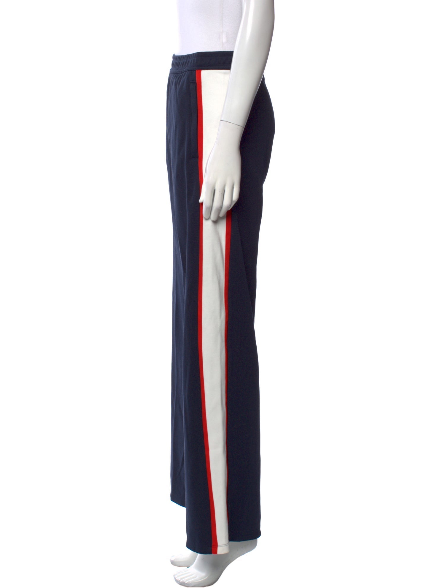 Tory Sport Striped Wide Leg Pants