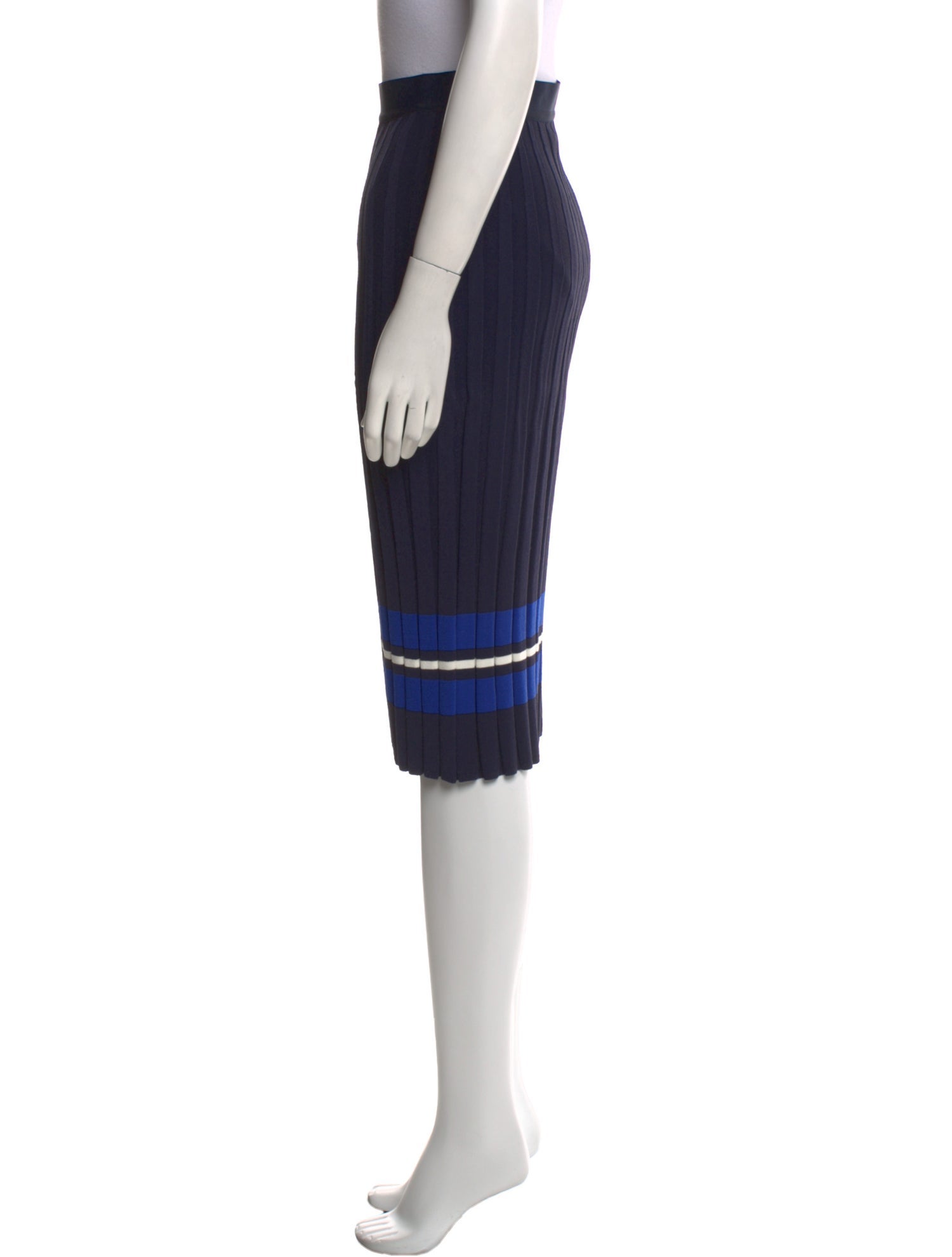Tory Sport Striped Knee-Length Skirt
