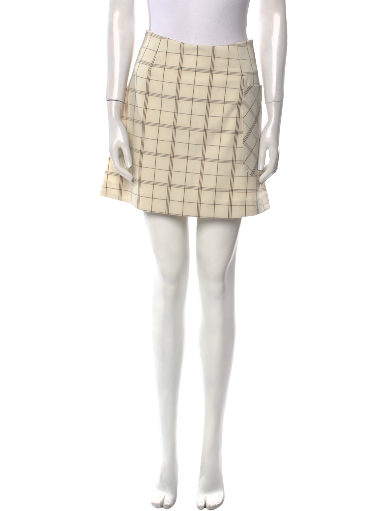 Tory Sport Plaid Print Mini Skirt