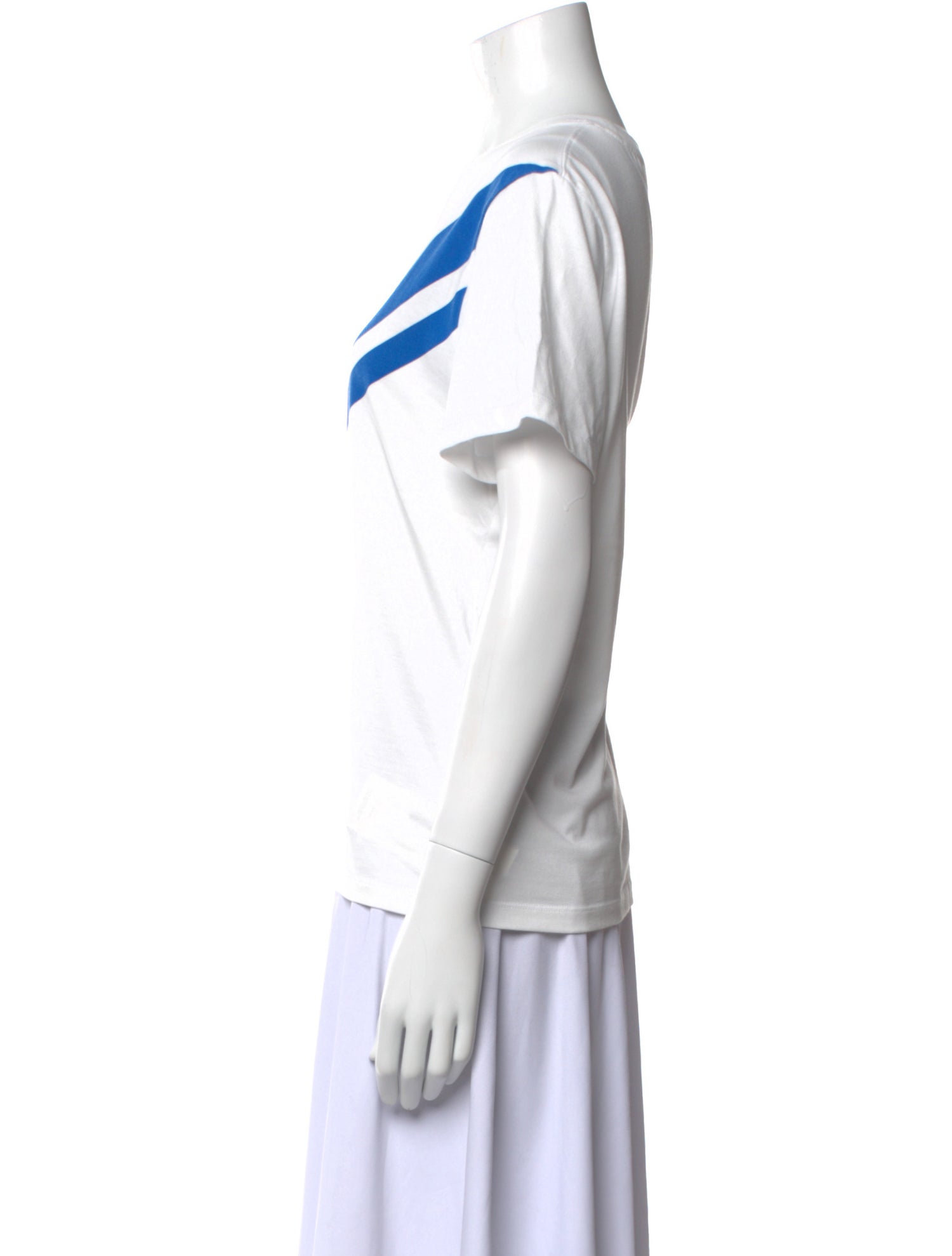 Tory Sport Striped V-Neck T-Shirt