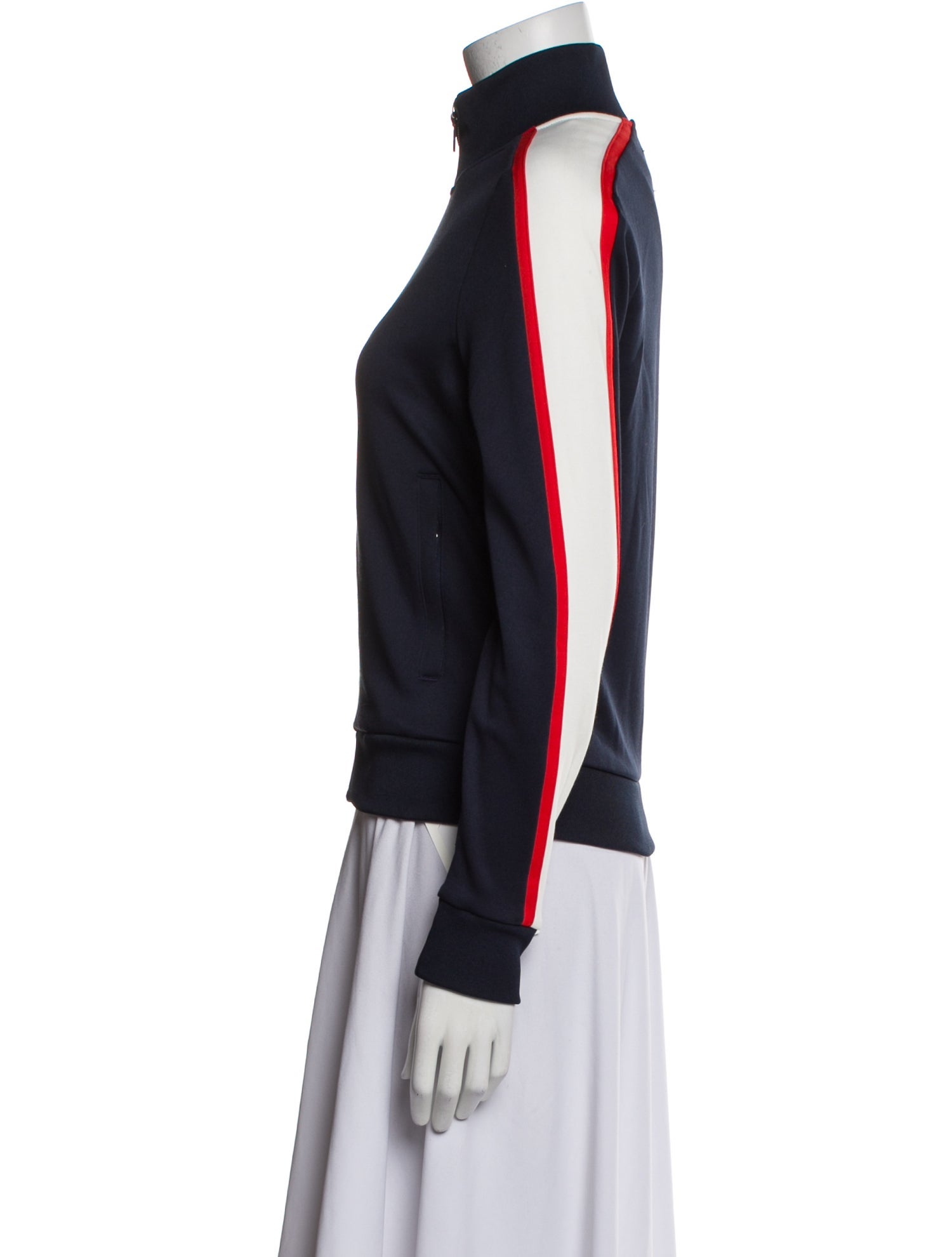 Tory Sport Striped Bomber Jacket