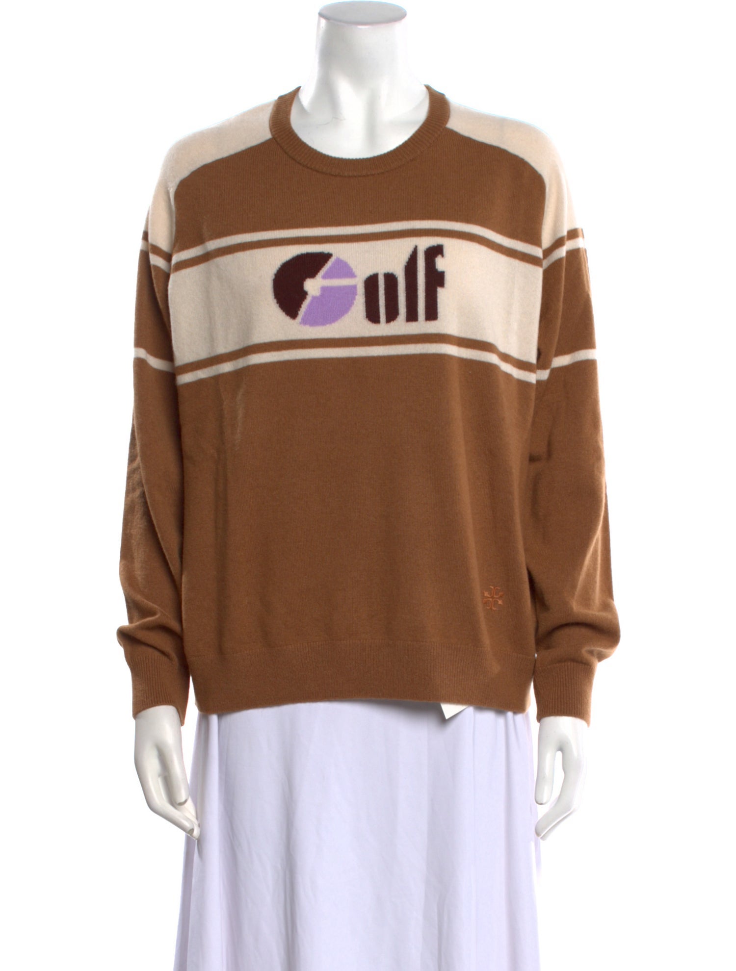 Tory Sport Cashmere Graphic Print Sweater