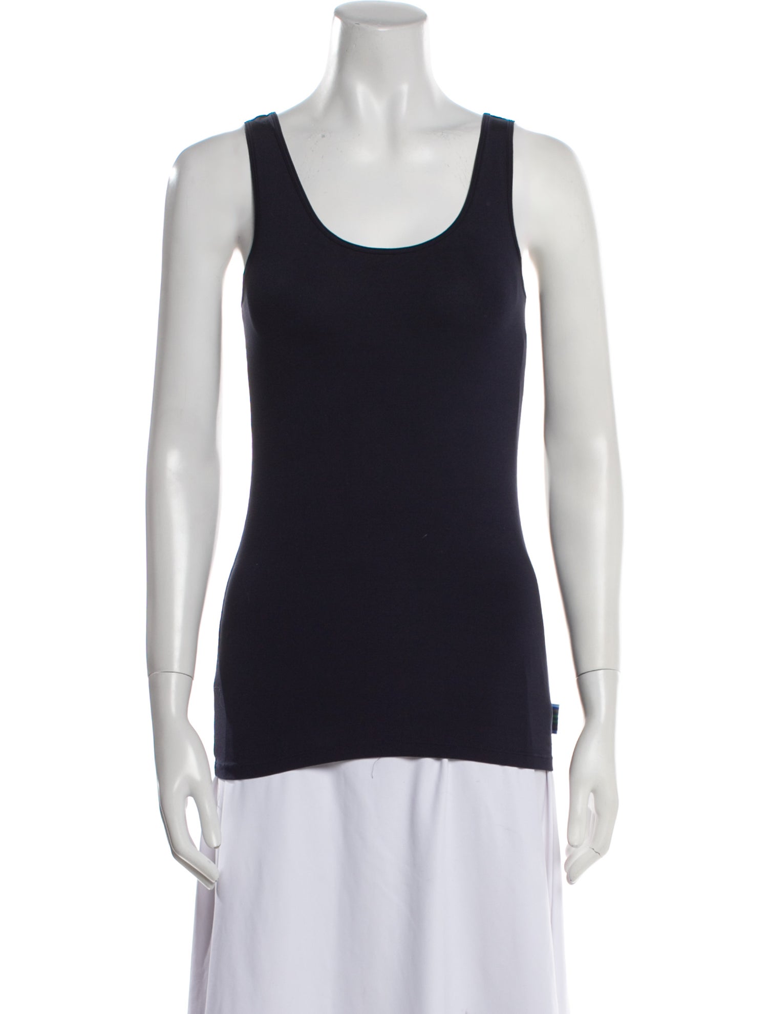 Tory Sport Wool Scoop Neck Top