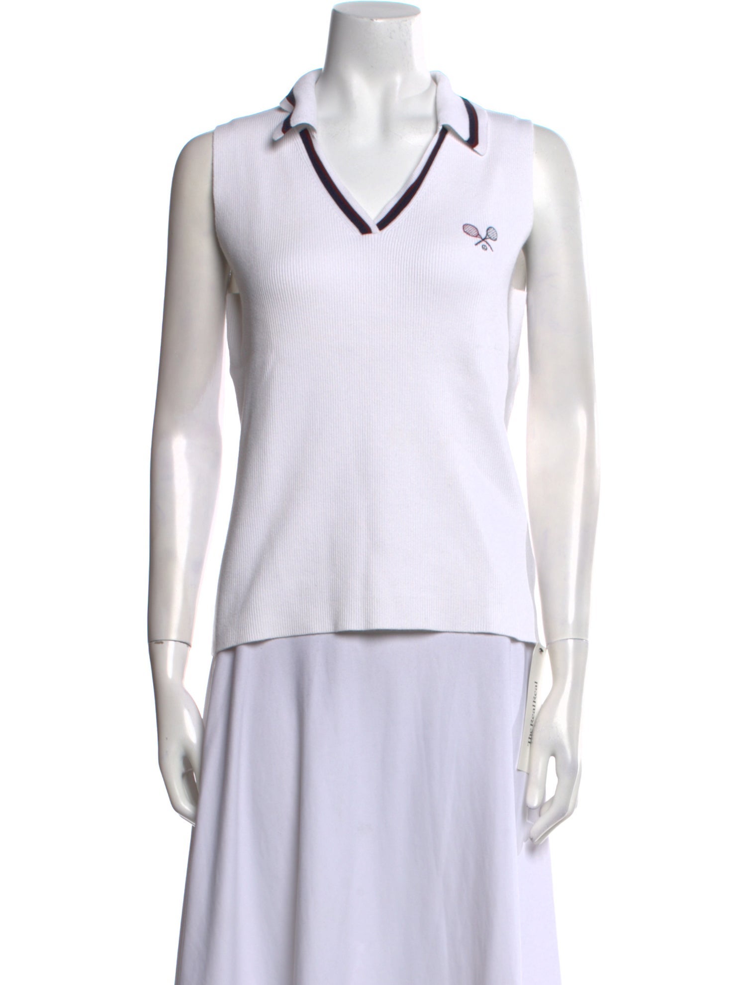 Tory Sport V-Neck Sleeveless Top