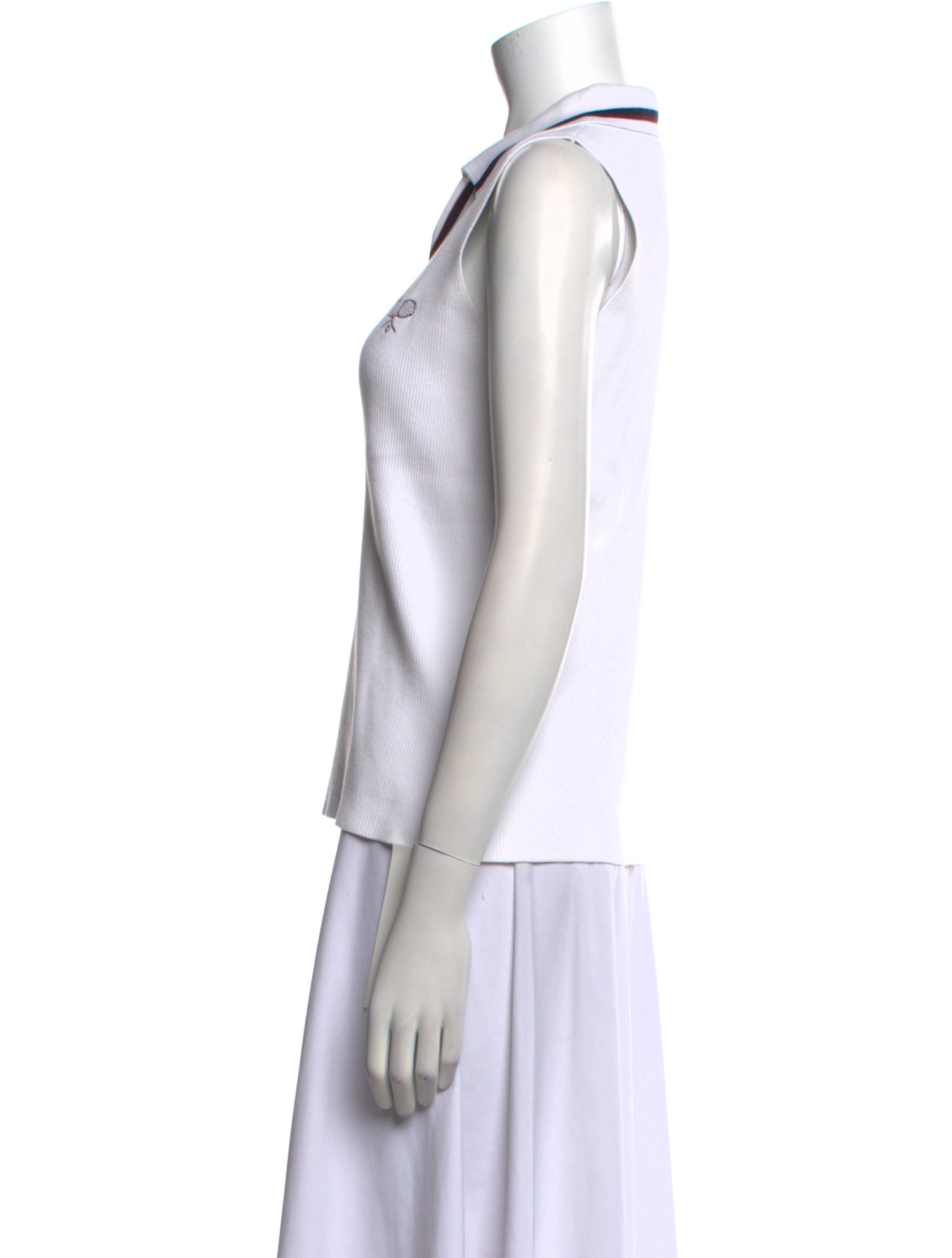 Tory Sport V-Neck Sleeveless Top