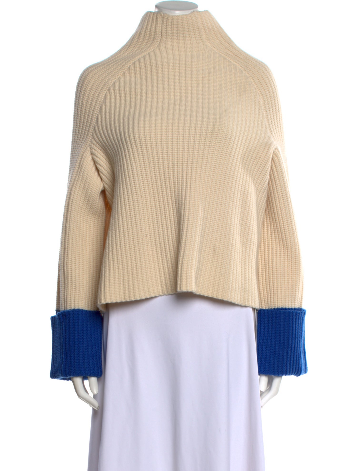 Tory Sport Colorblock Pattern Mock Neck Sweater