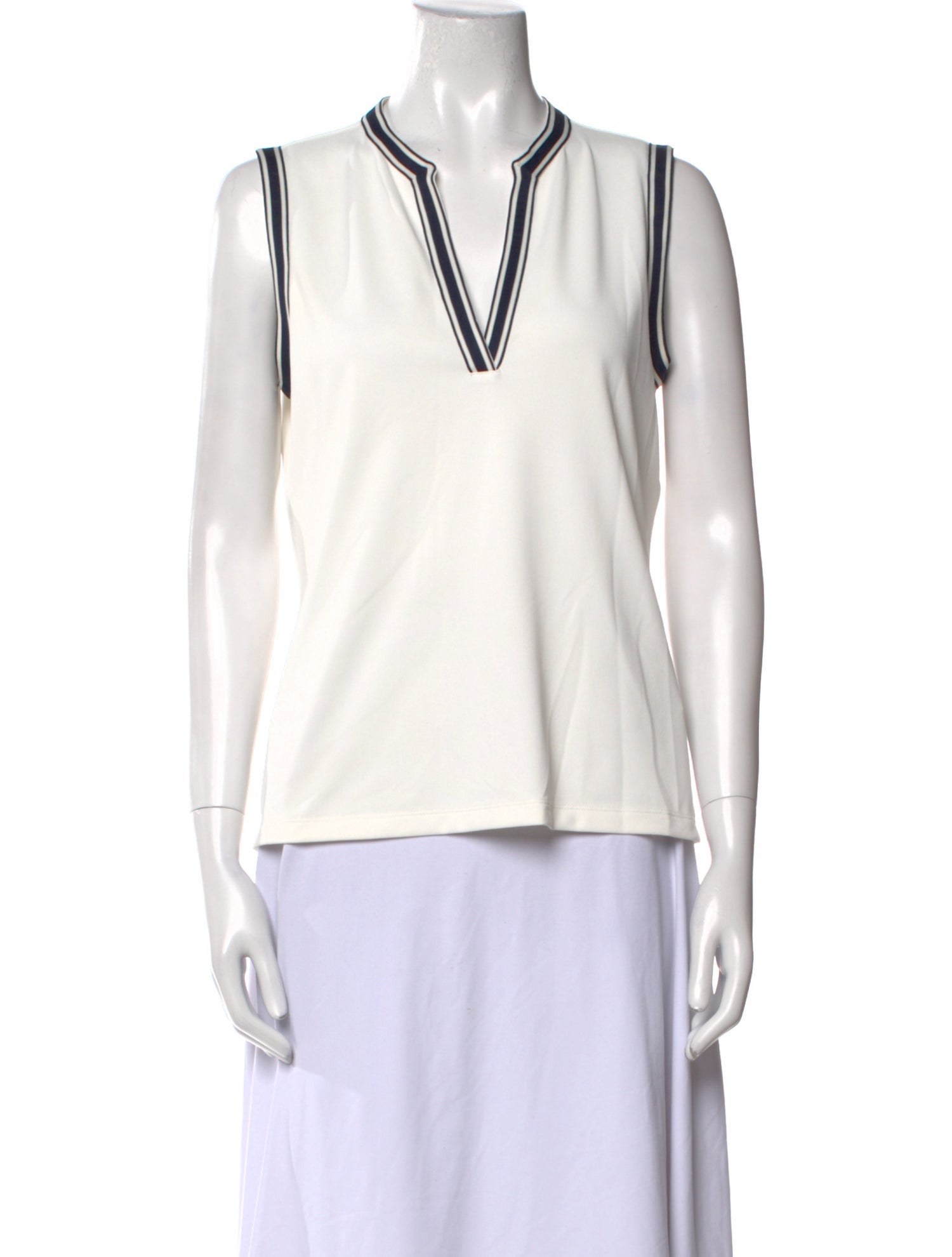 Tory Sport V-Neck Sleeveless Top