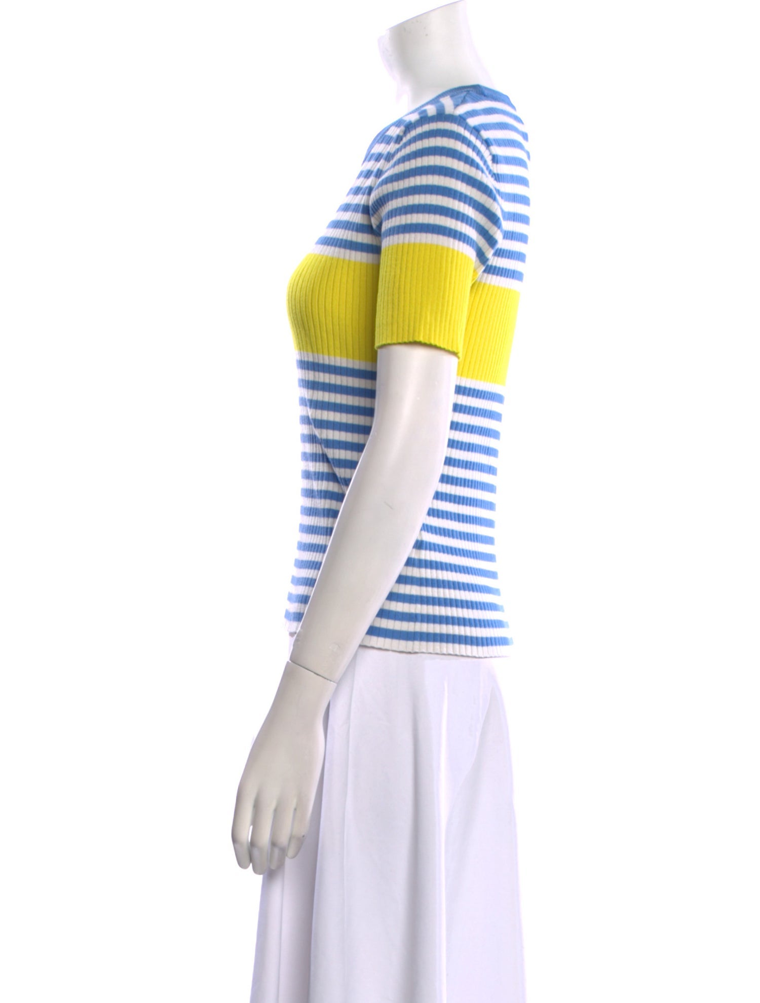 Tory Sport Striped Crew Neck T-Shirt