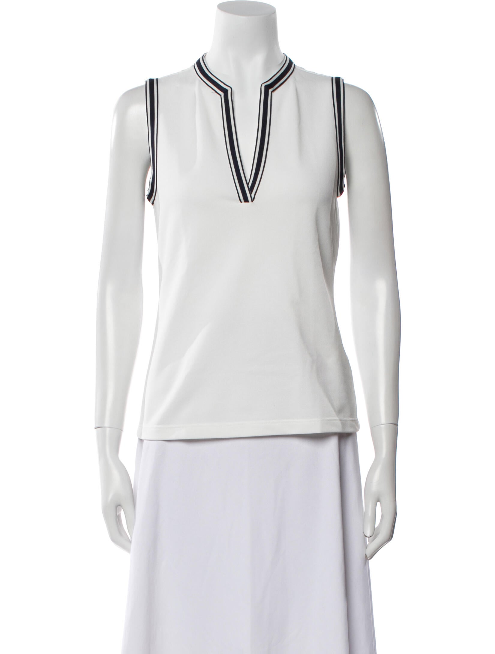 Tory Sport V-Neck Sleeveless Top