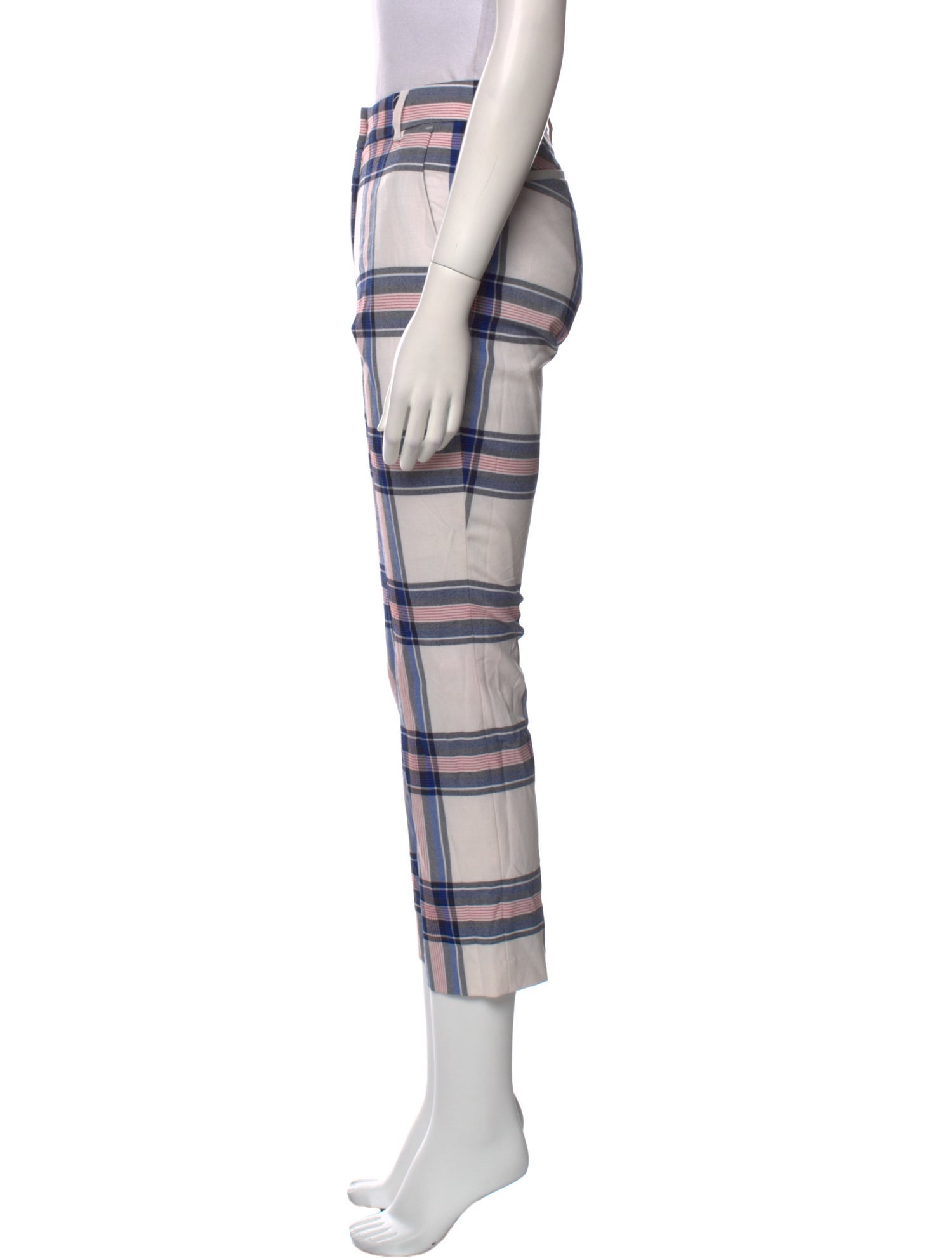 Tory Sport Plaid Print Straight Leg Pants