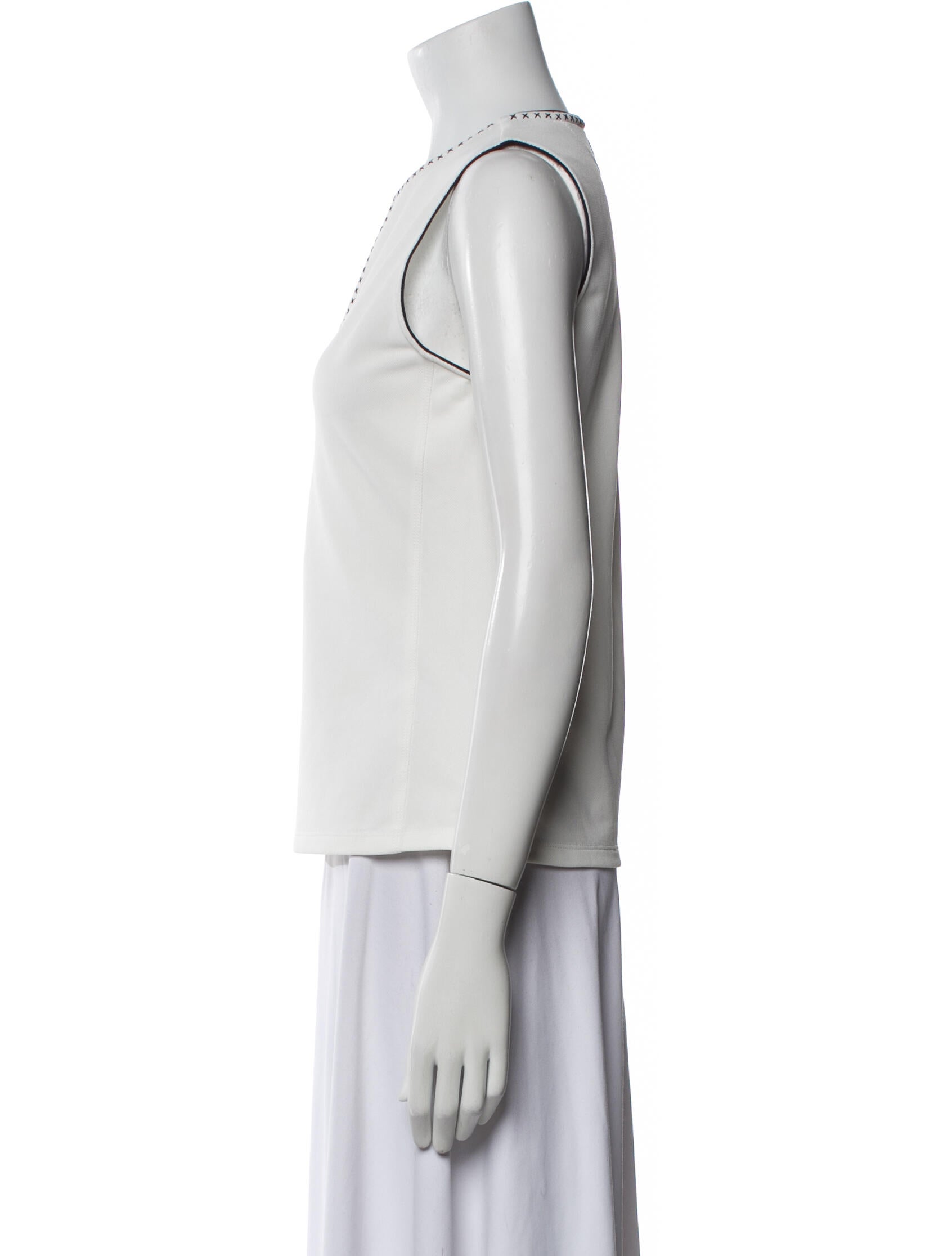 Tory Sport V-Neck Sleeveless Top