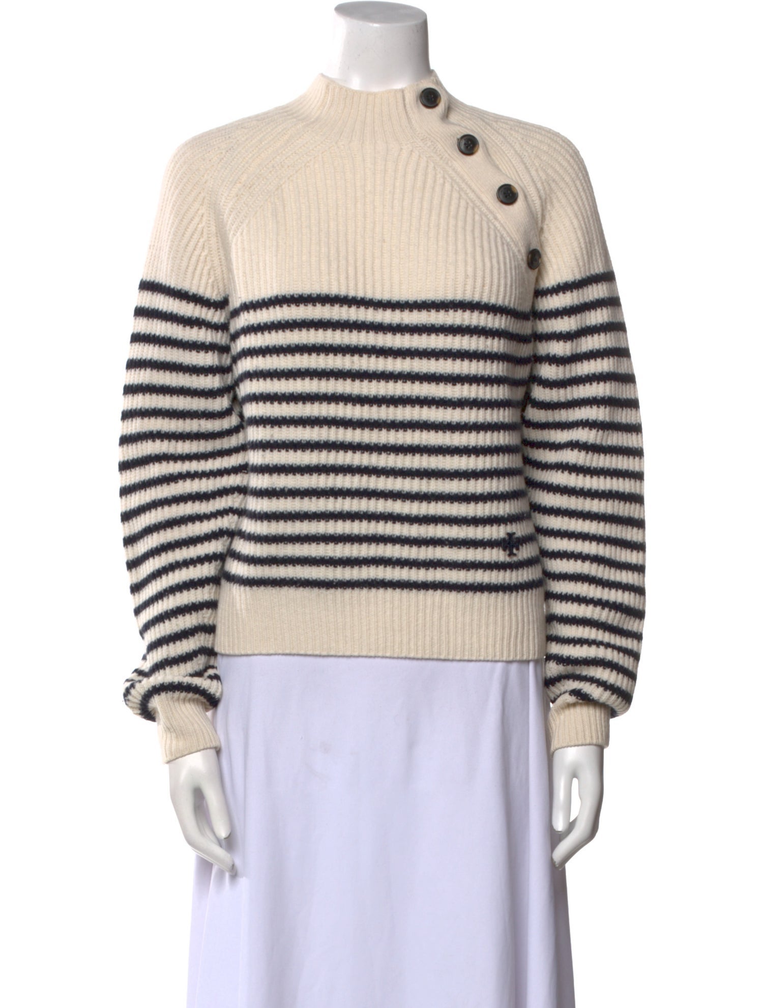Tory Sport Merino Wool Striped Sweater