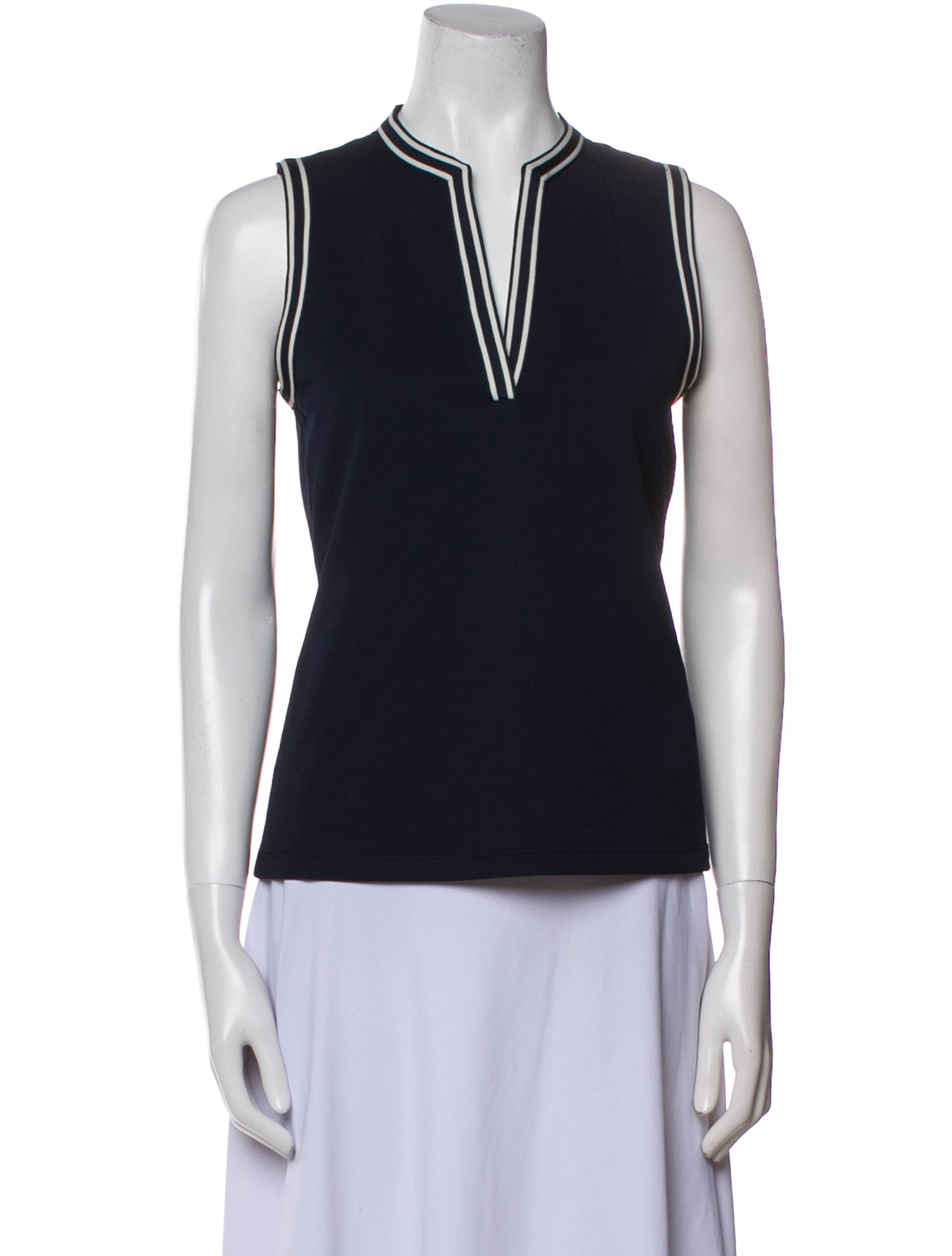 Tory Sport V-Neck Sleeveless Top