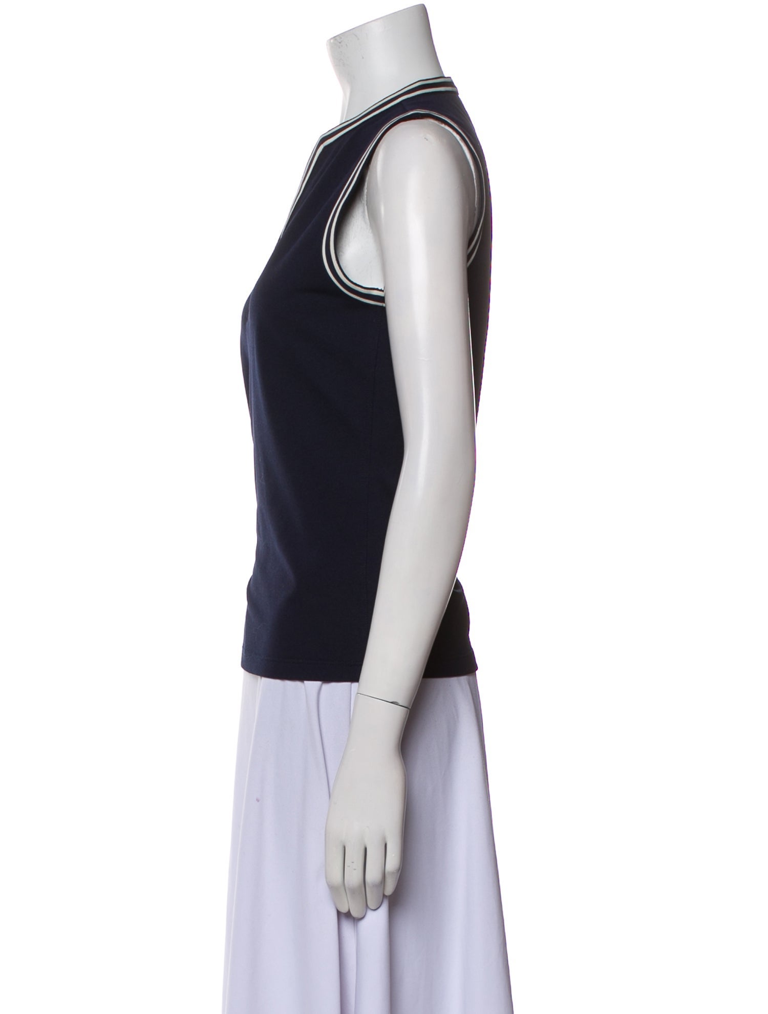 Tory Sport V-Neck Sleeveless Top