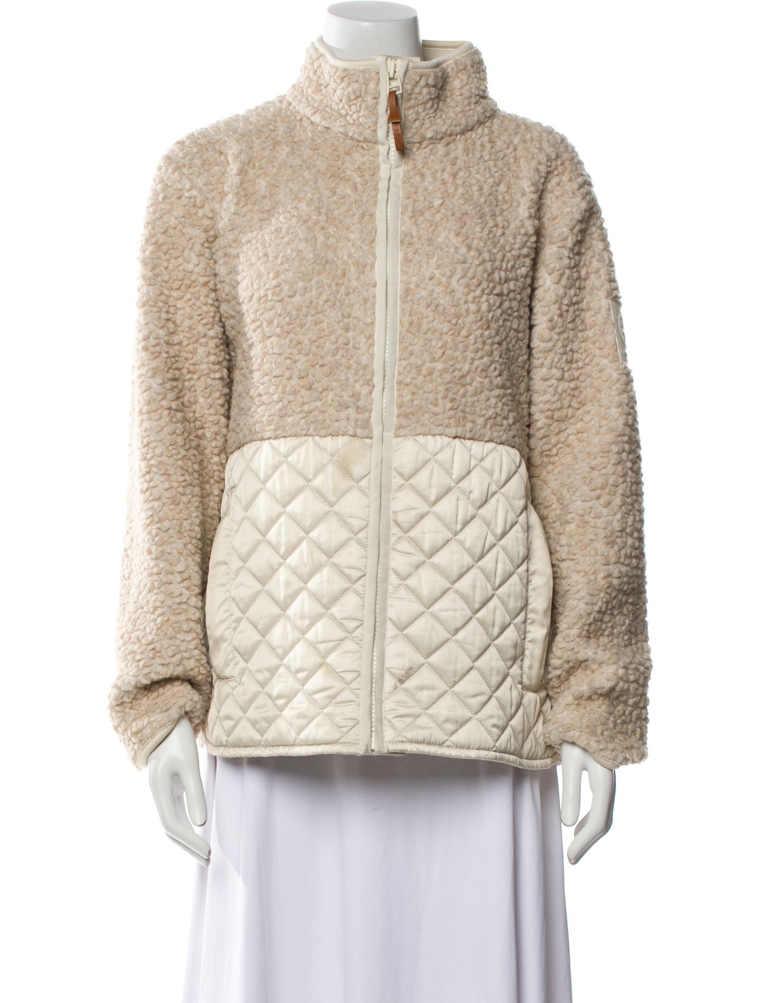 Tory Sport Printed Faux Fur Jacket