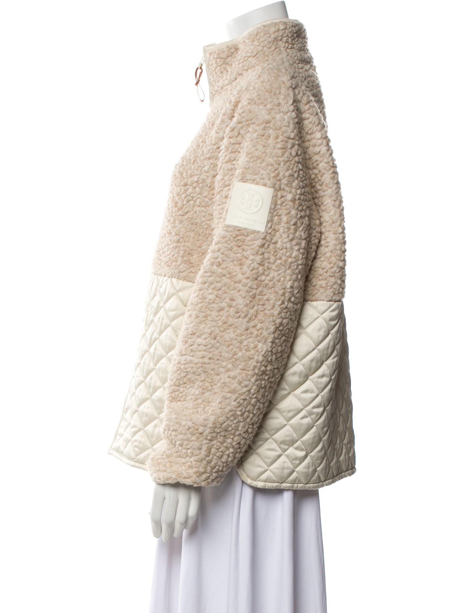 Tory Sport Printed Faux Fur Jacket