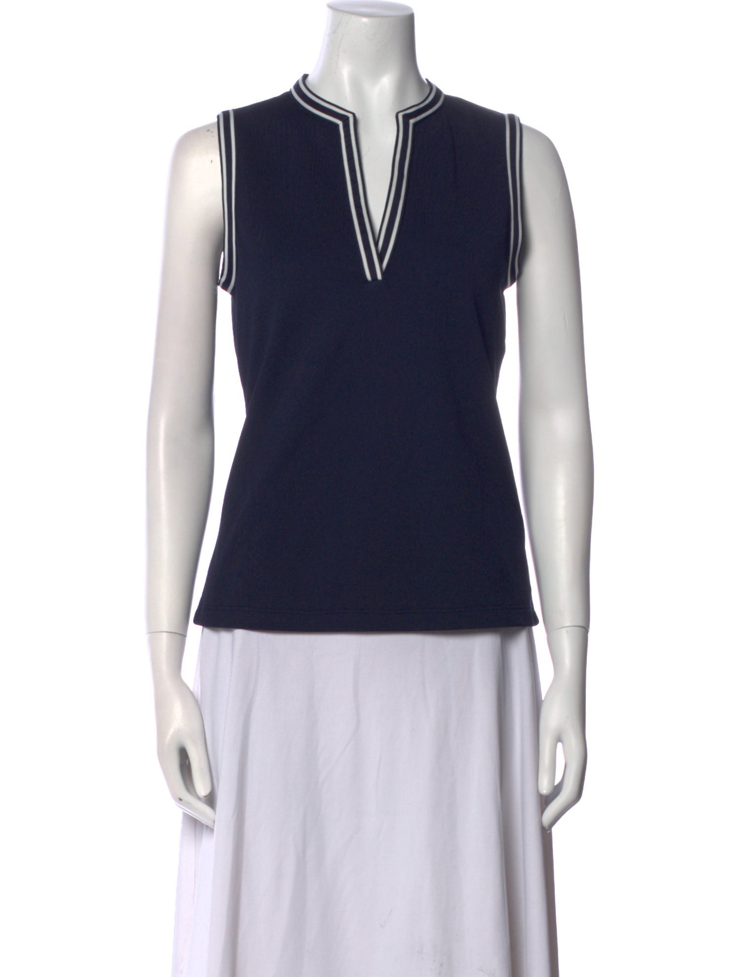 Tory Sport V-Neck Sleeveless Top