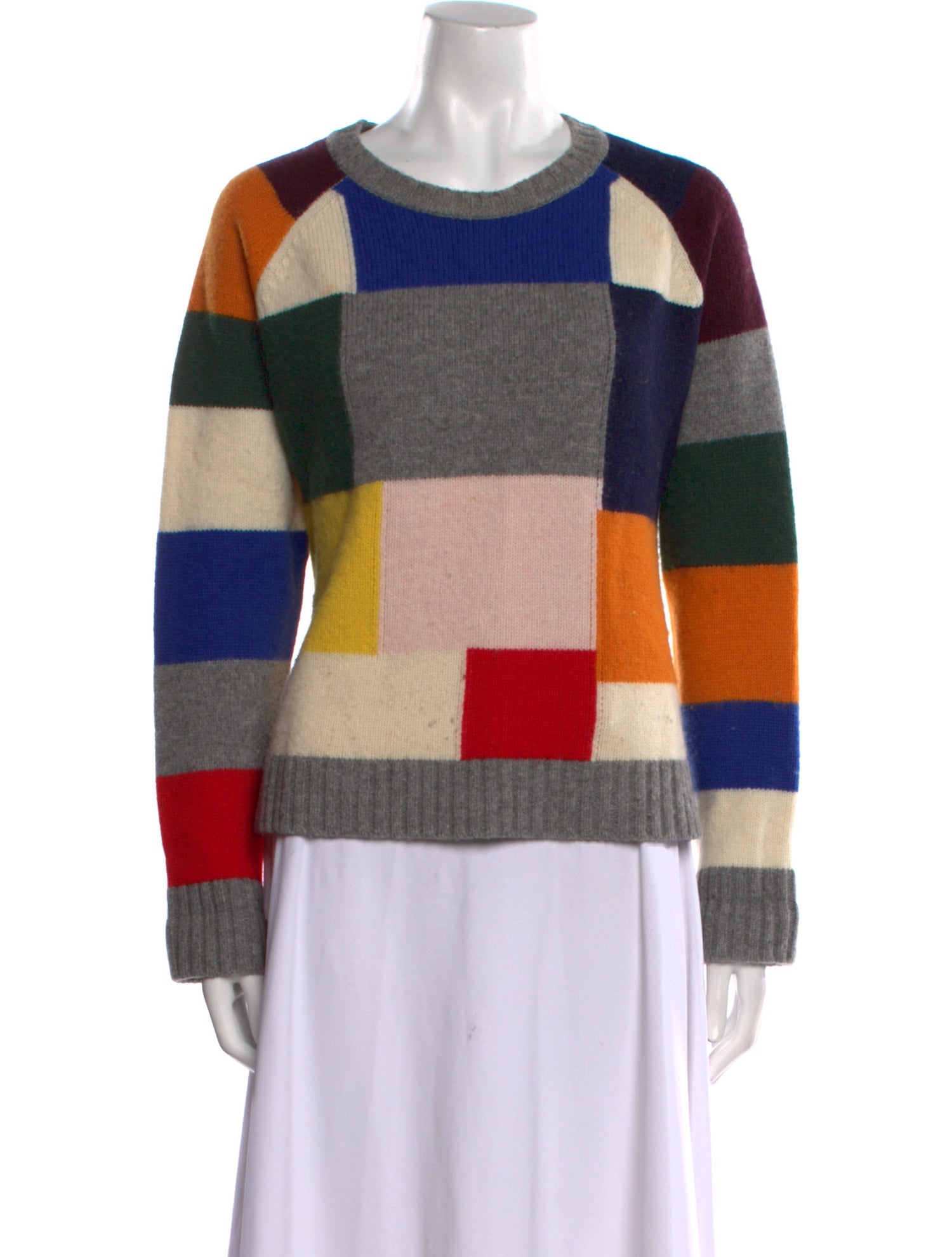 Tory Sport Wool Striped Sweater