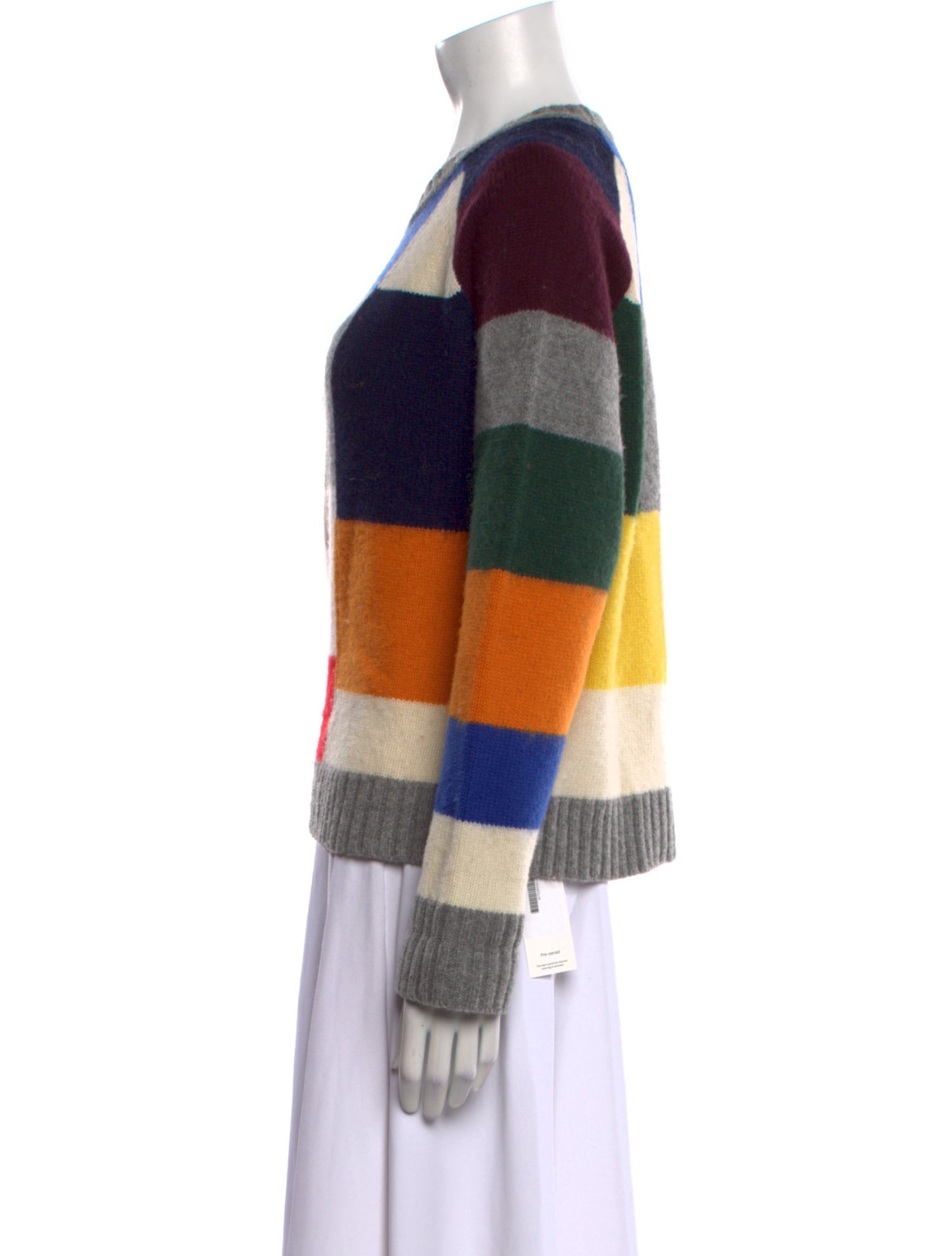 Tory Sport Wool Striped Sweater