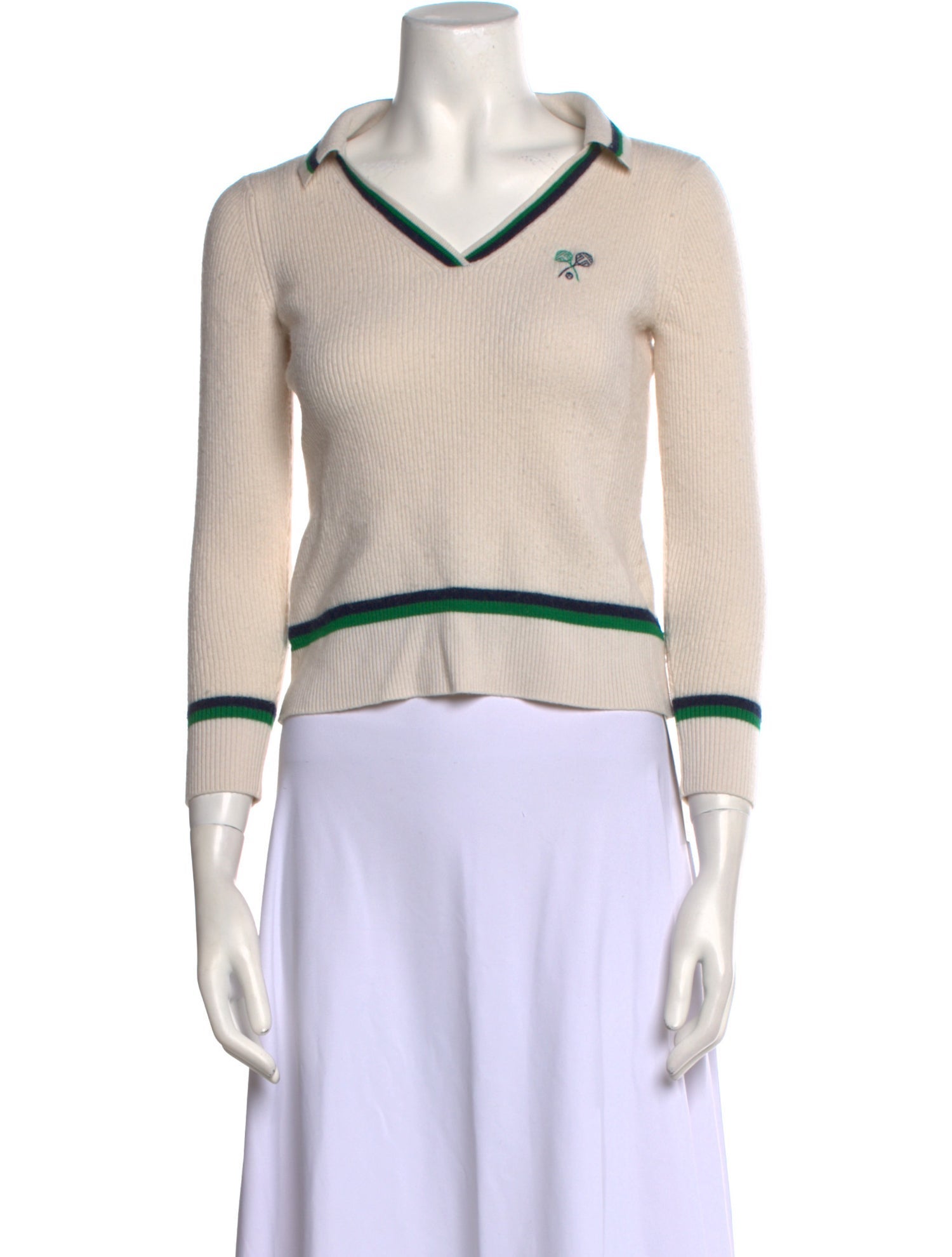 Tory Sport Merino Wool V-Neck Sweater