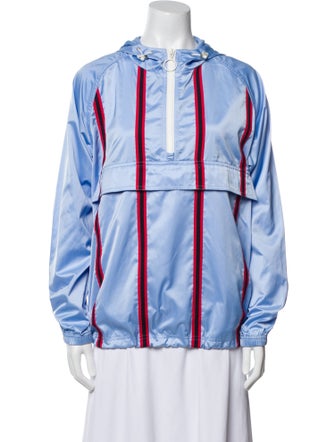 Tory Sport Striped Down Jacket