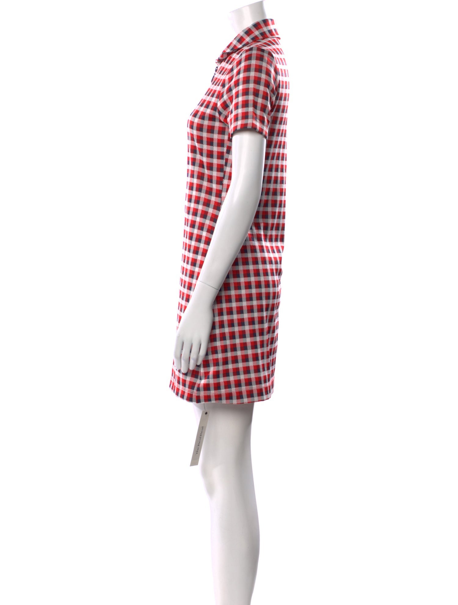 Tory Sport Plaid Print Mini Dress