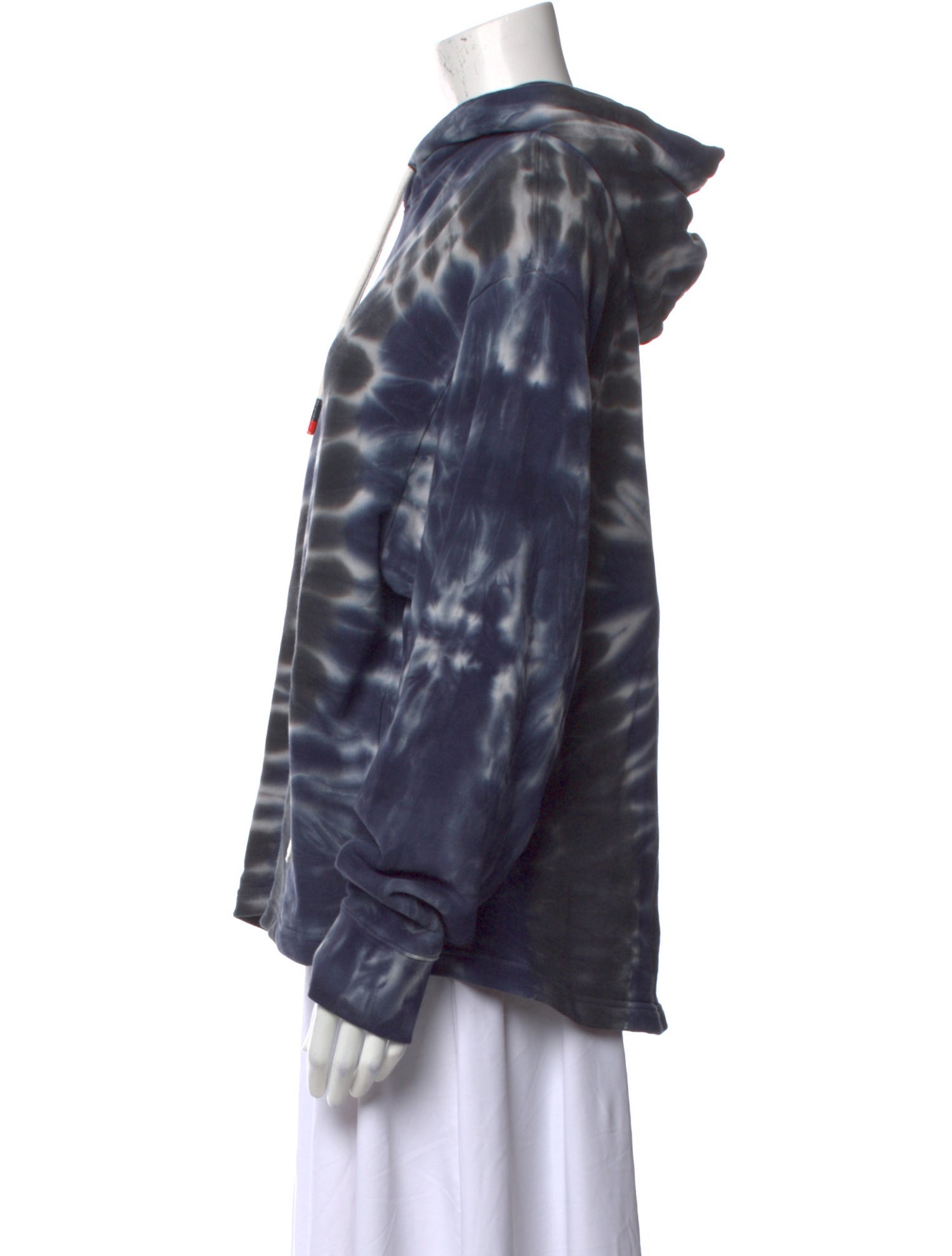 Tory Sport Tie-Dye Print V-Neck Sweatshirt