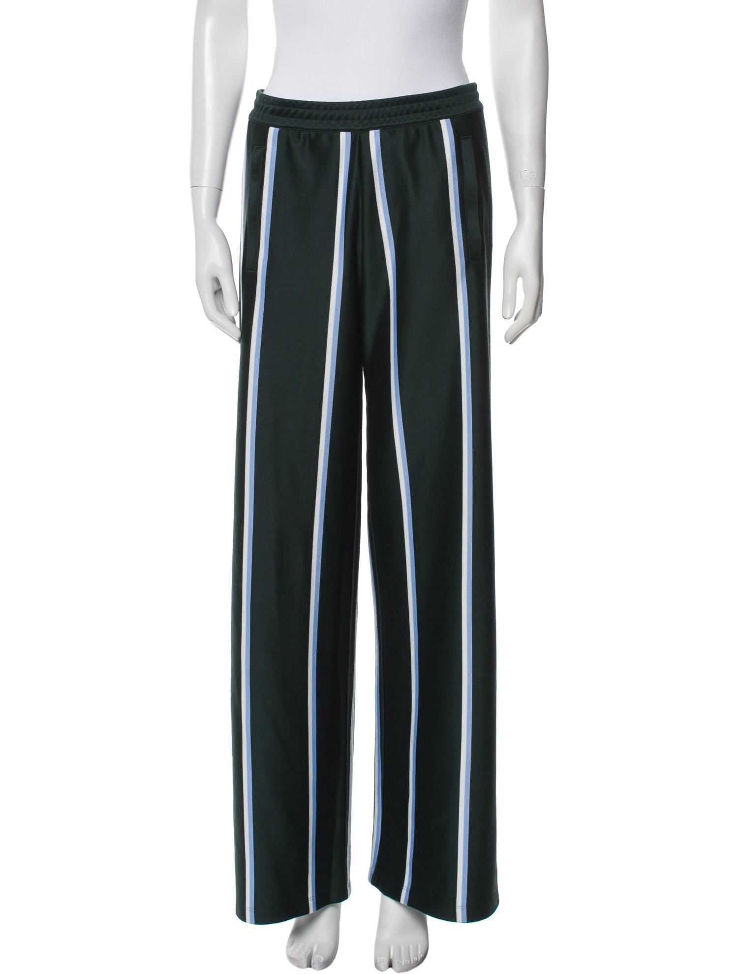 Tory Sport Striped Wide Leg Pants